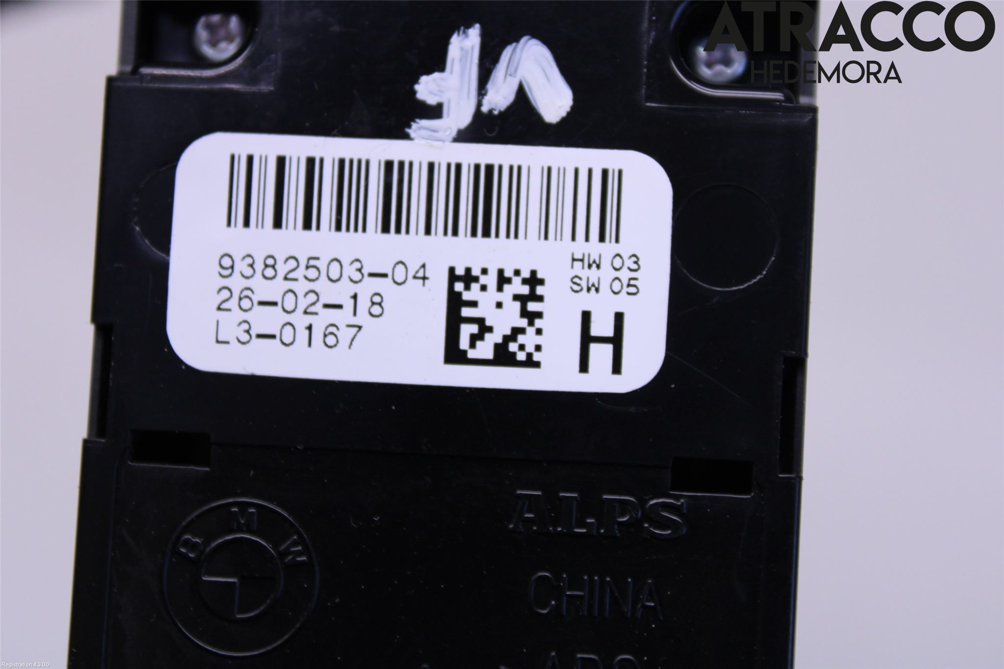 BMW 7 G11/G12 15-22 Bryter Vindusheis
