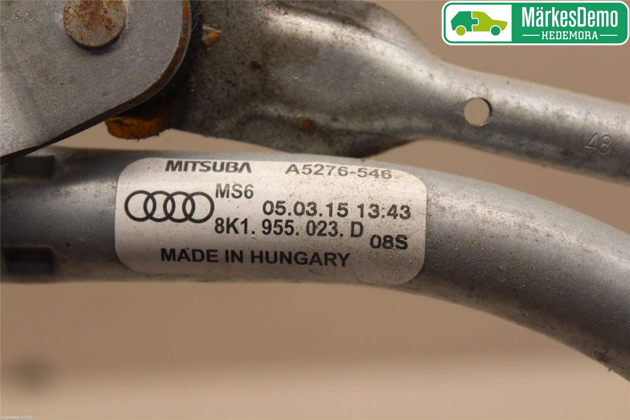 Audi A4 12-15 Viskeroverføring Frontrute