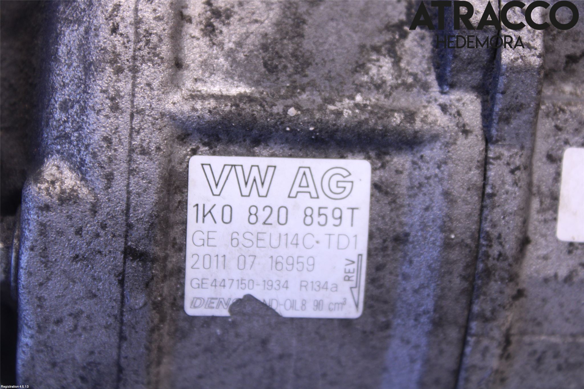 Volkswagen VW PASSAT 11-14 Varme Ac Kompressor