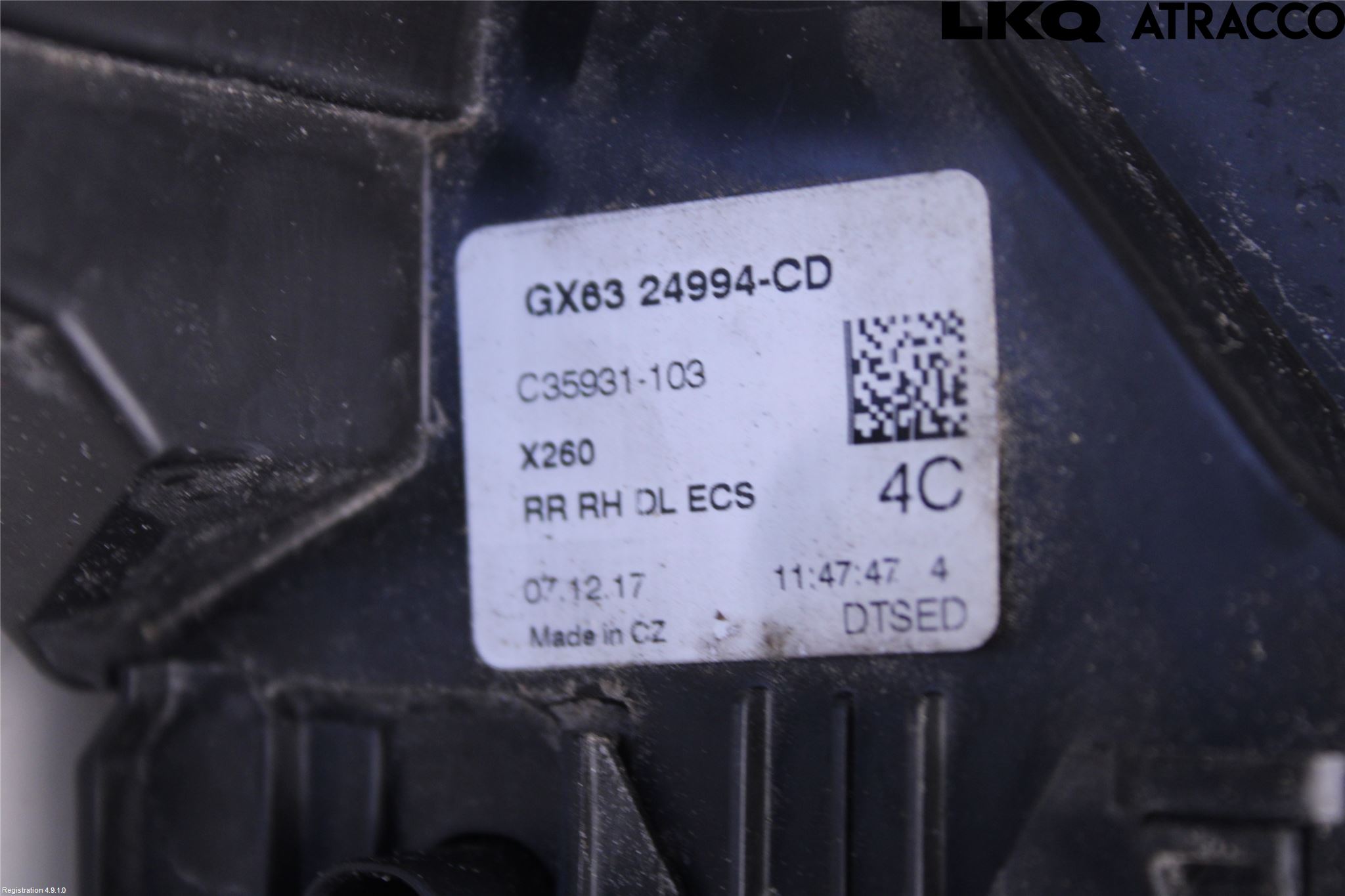 Jaguar XF (X260) 16-24 Dørlås - Låsekasse