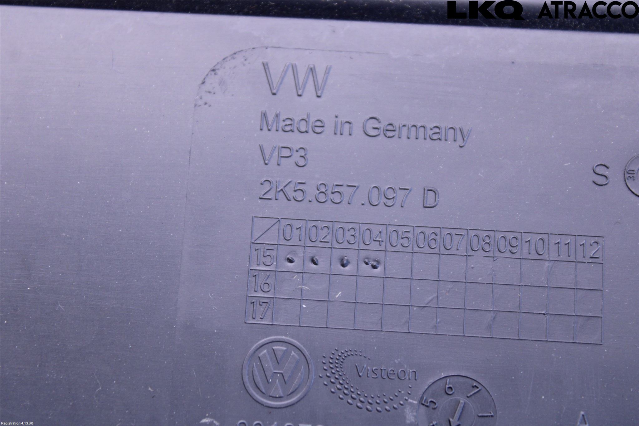 Volkswagen VW CADDY 11-15 Innr Hanskerom