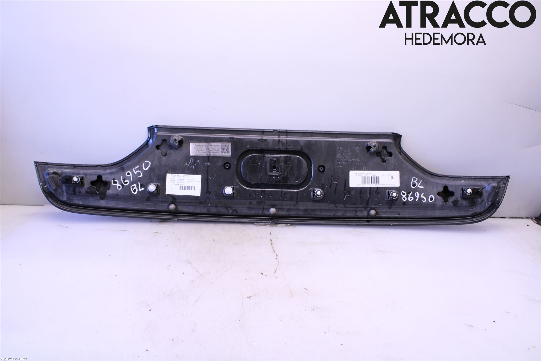BMW 7 G11/G12 15-22 Refleksplate - Skiltplate
