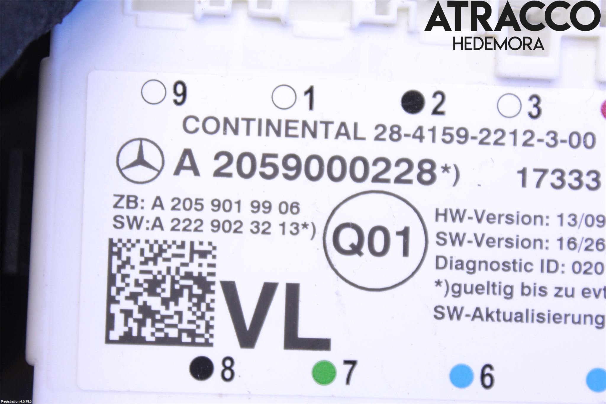 Mercedes-Benz MB C-KLASS (W205) 14-21 Styreenhet Dør