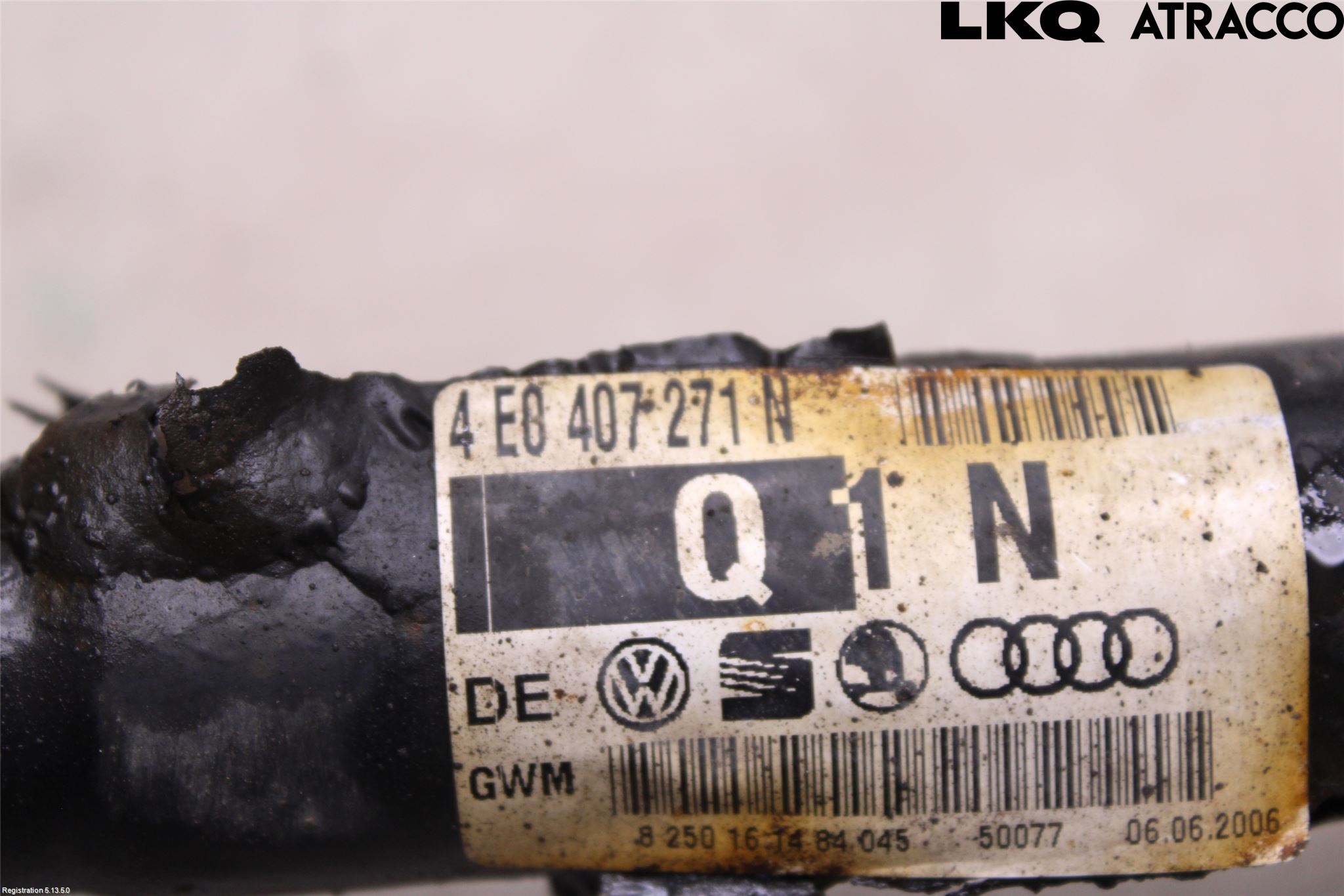 Audi A6/S6     05-11 Drivaksel Foran Kompl Venstre