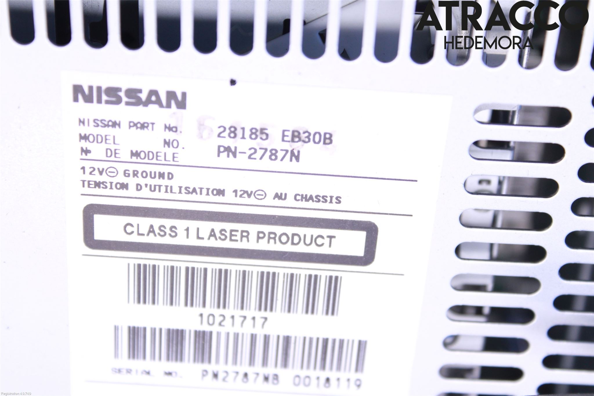 Nissan NAVARA 05-16 Stereo Radio Med Cd