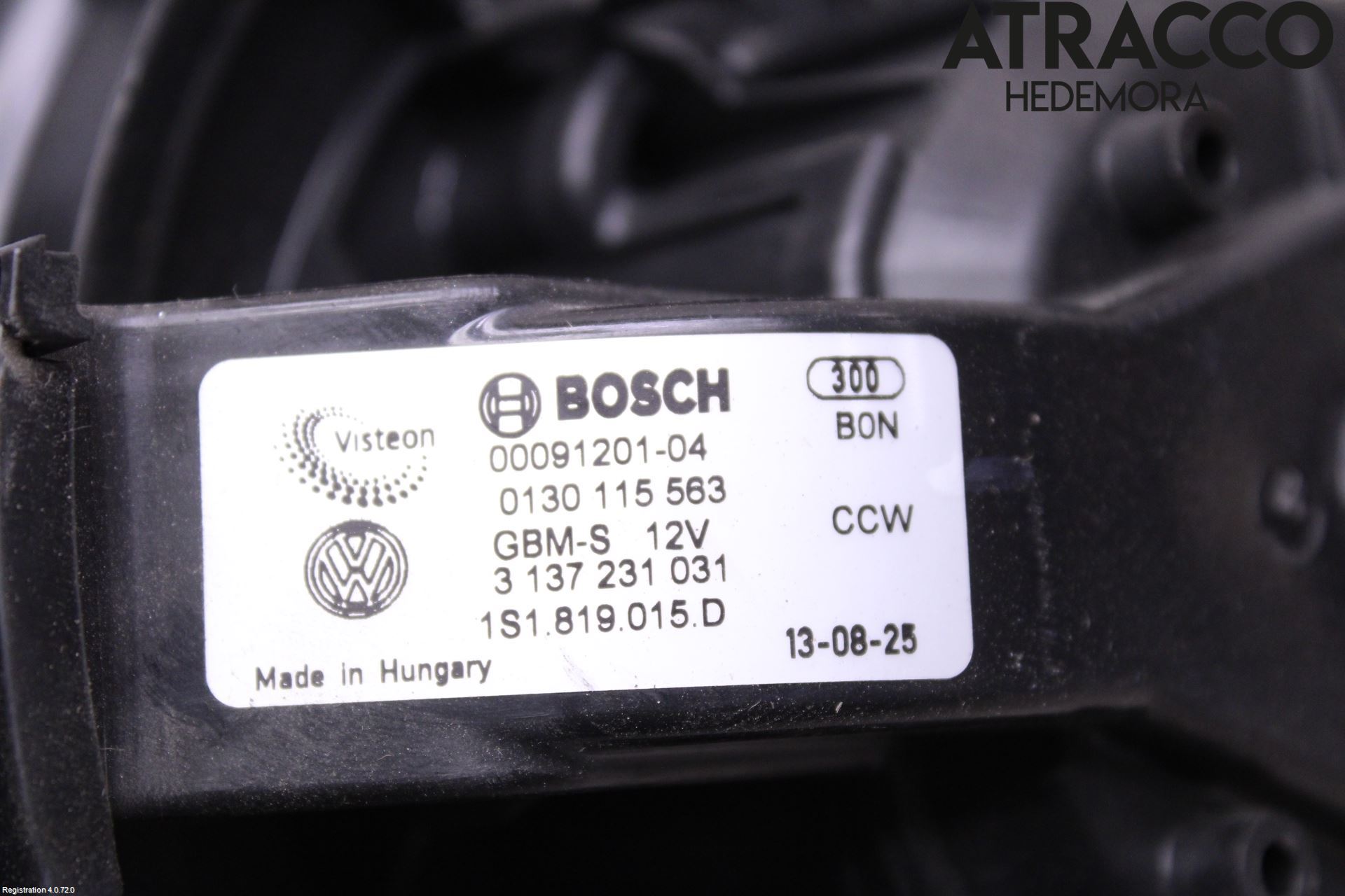 Skoda CITIGO / CITIGO E IV Varme Ac Varmeapparatvifte