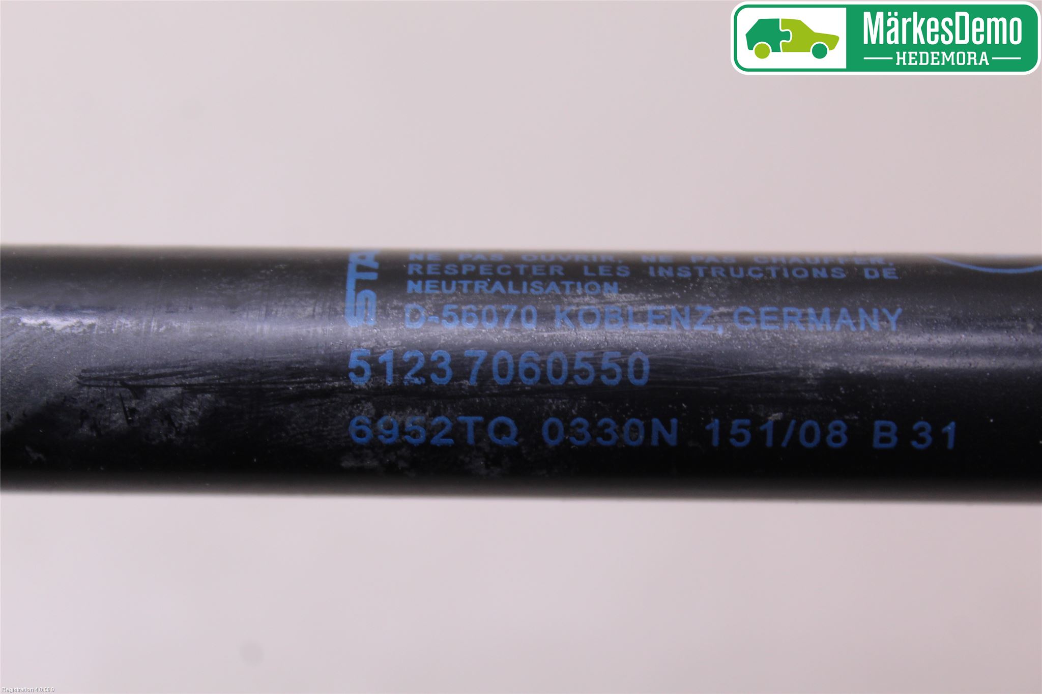 BMW 3 E90/91 SED/TOU 05-12 Panser Demper-Gassfjær