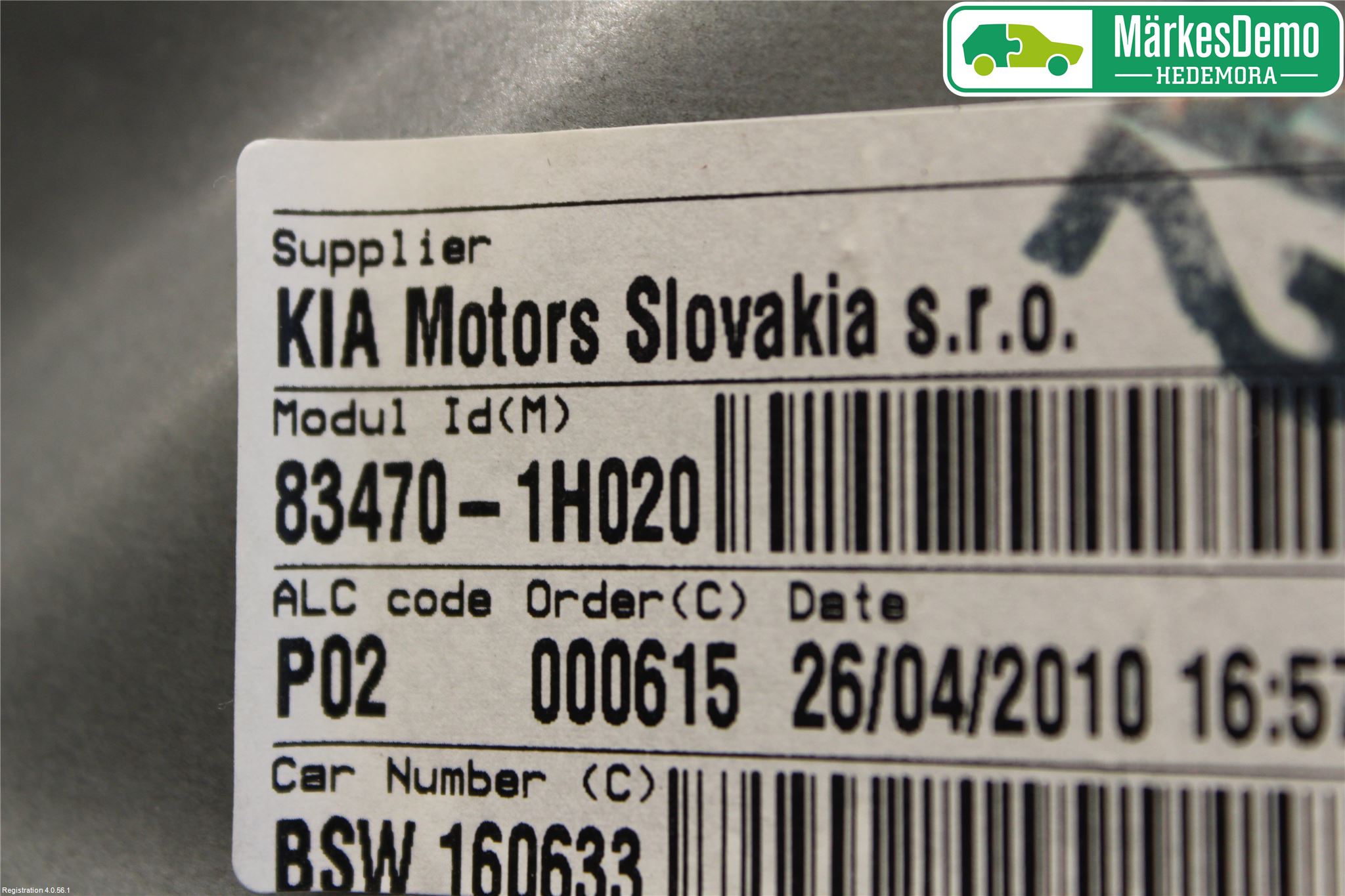 Kia CEED 06-12 Vindusheis El Komp