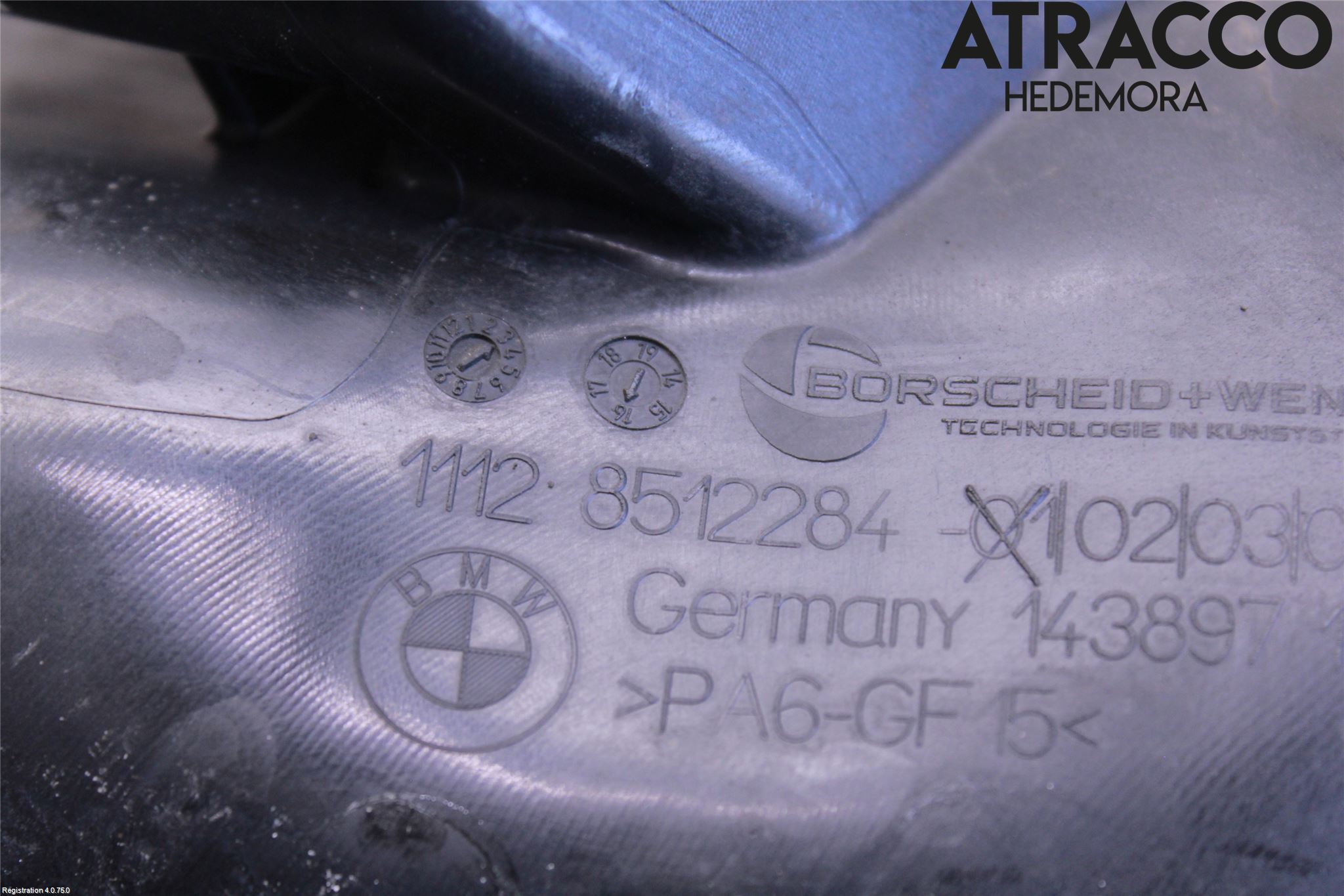 BMW 5 F10/F11/F18 09-17 Intercooler Rør-Slange
