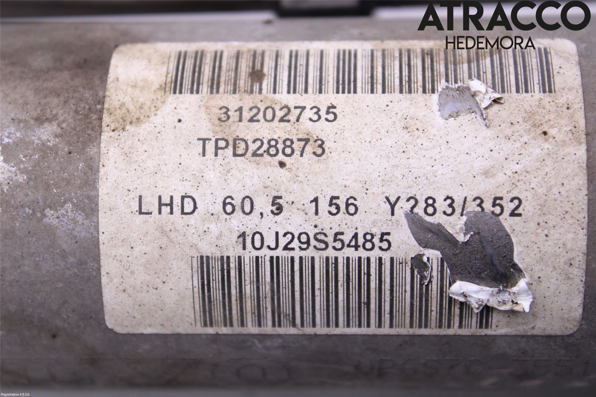 Volvo S60 11-13 Servo Snekke - Tannstang