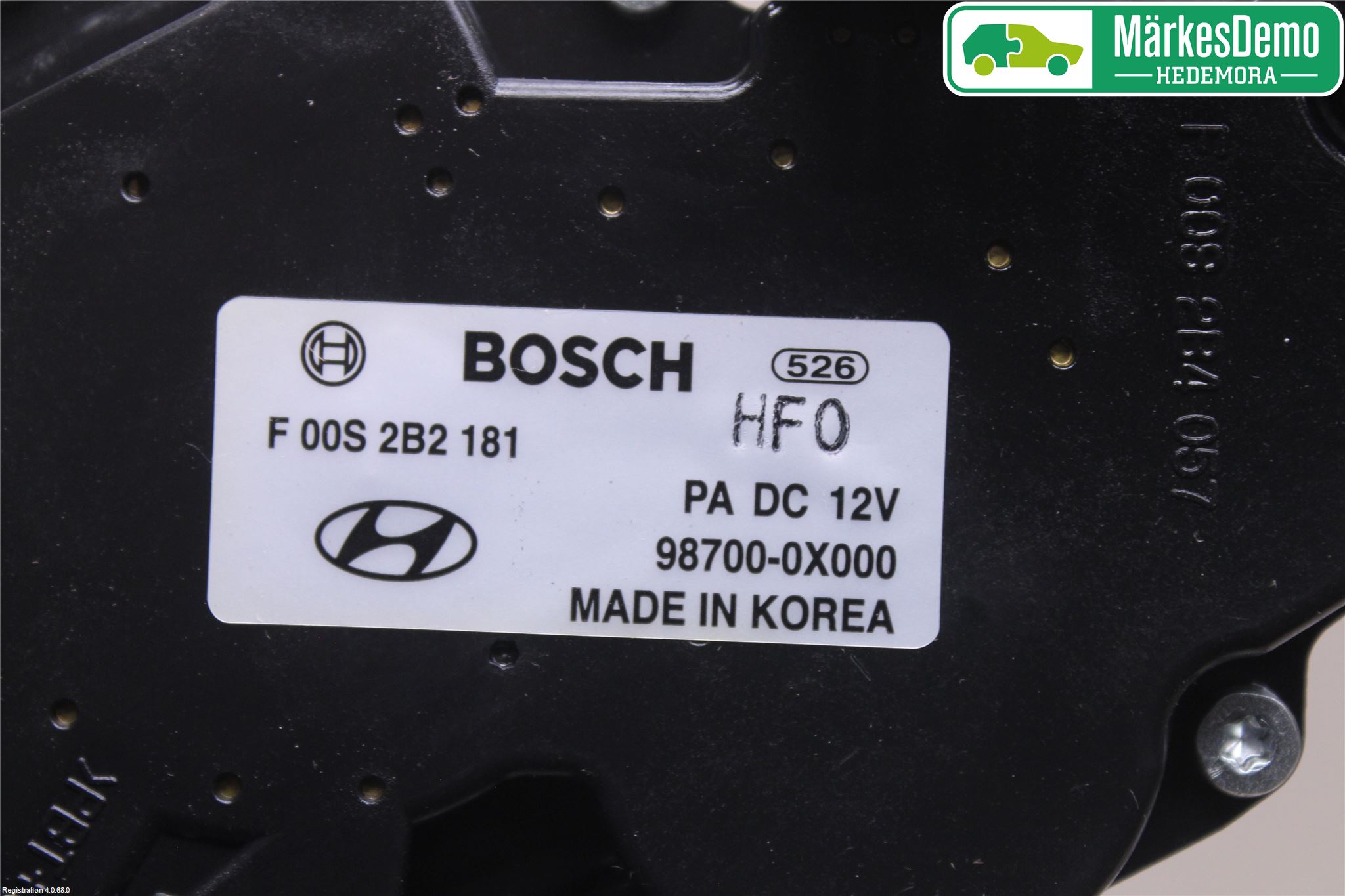 Hyundai i10 PA 08-13 Viskermotor Bakluke