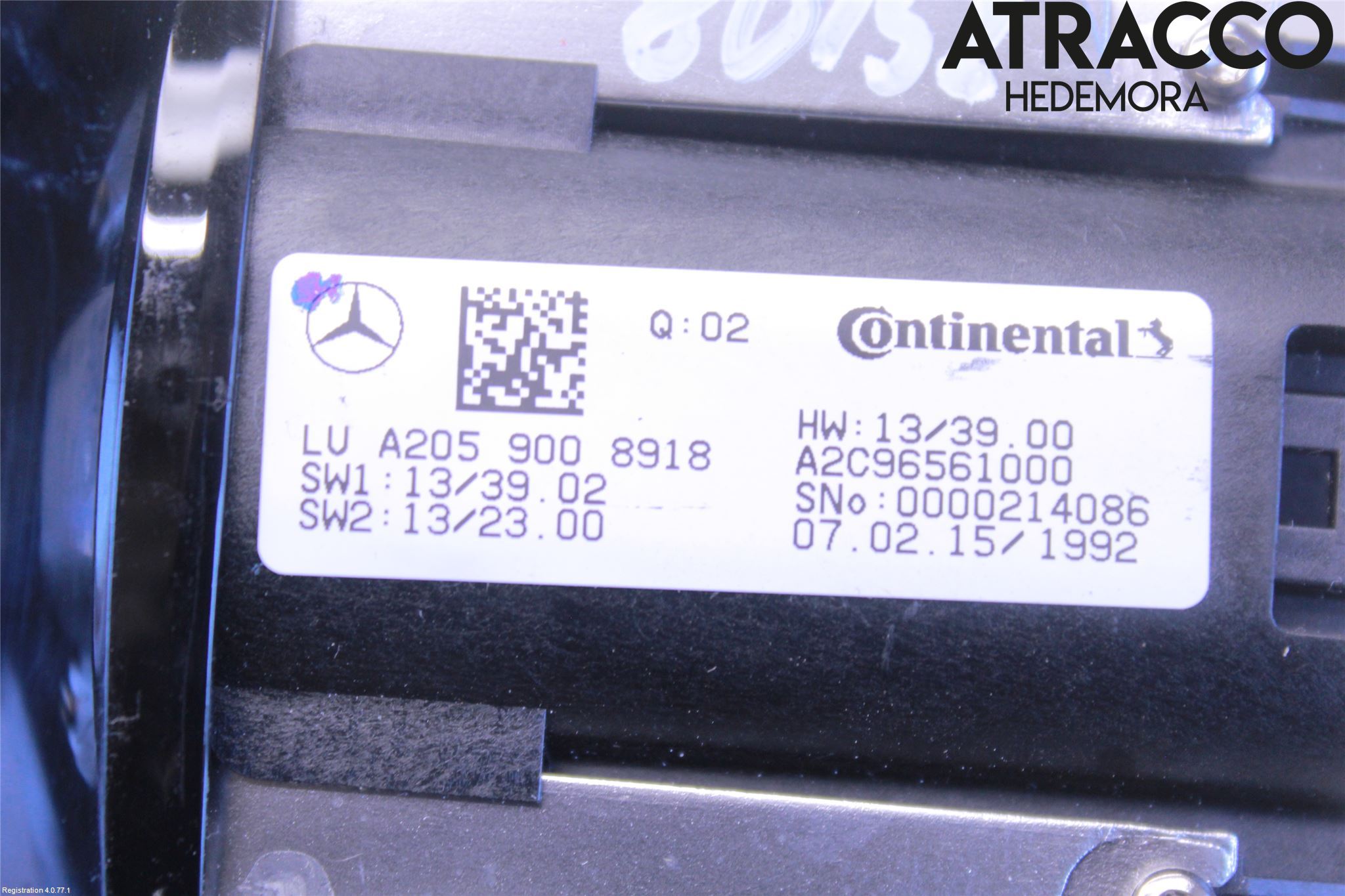 Mercedes-Benz MB C-KLASS (W205) 14-21 Bryter Cruisekontroll