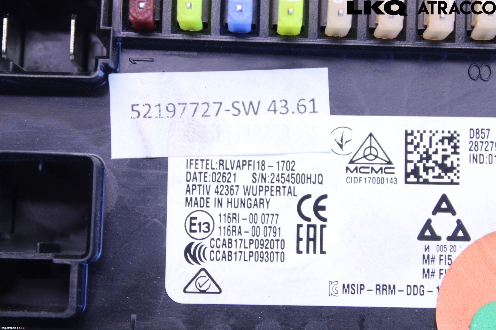 Fiat TIPO/CROSS 16- Sikringsboks - Elsentral