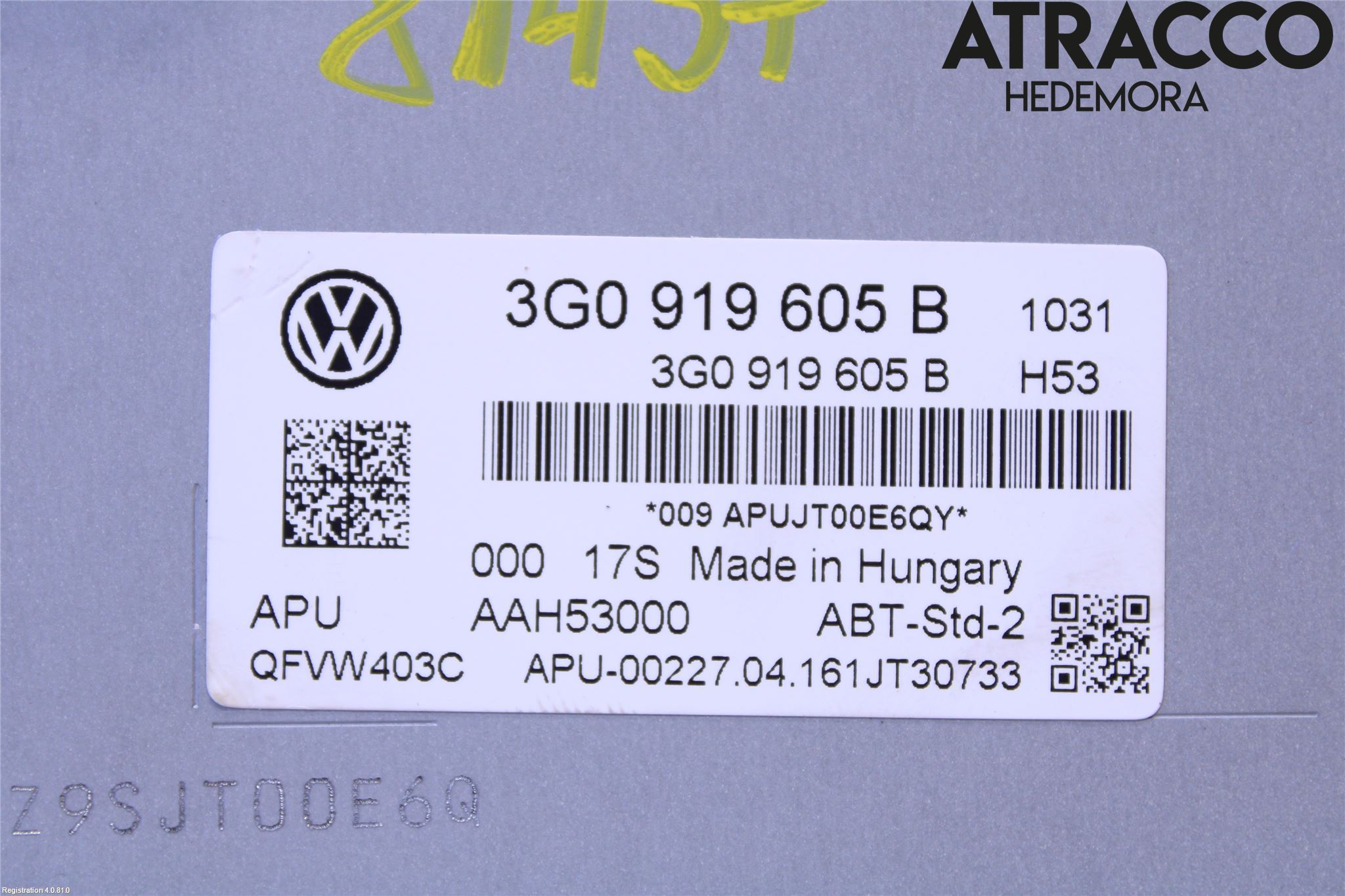 Volkswagen VW PASSAT 15-19 Stereo Radio Med Cd