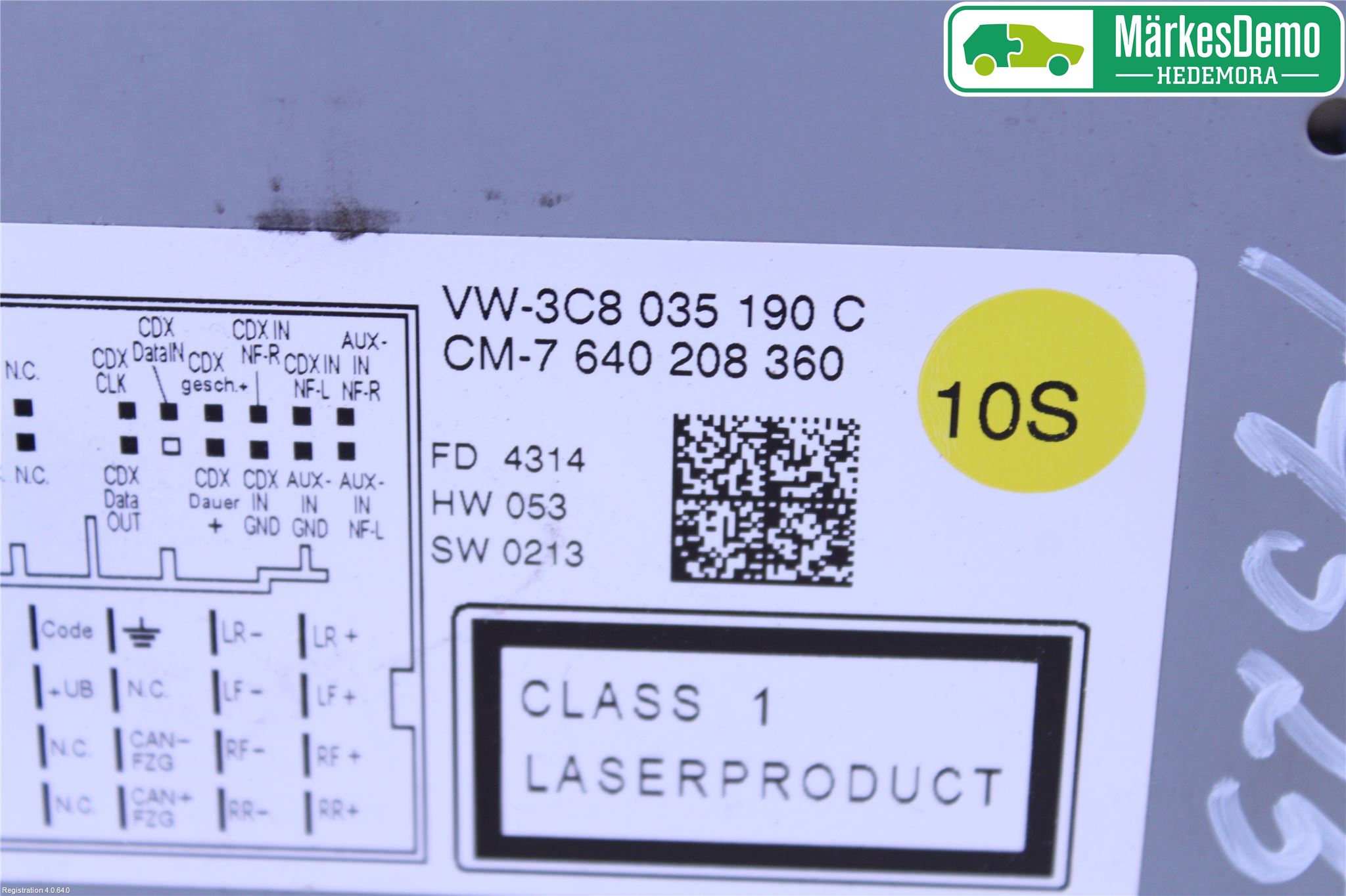 Volkswagen VW PASSAT 11-14 Stereo Radio Med Cd