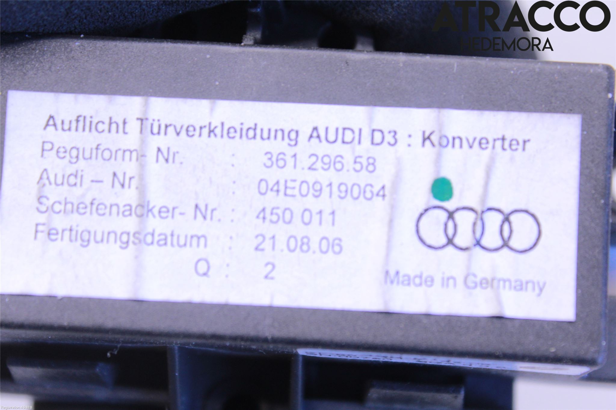 Audi A8/S8 4E  02-09 Styreenhet Dør