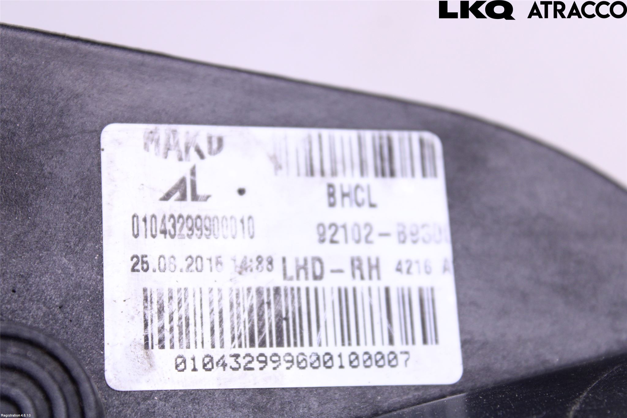 Hyundai i10 BA 14-16 Frontlykt Høyre