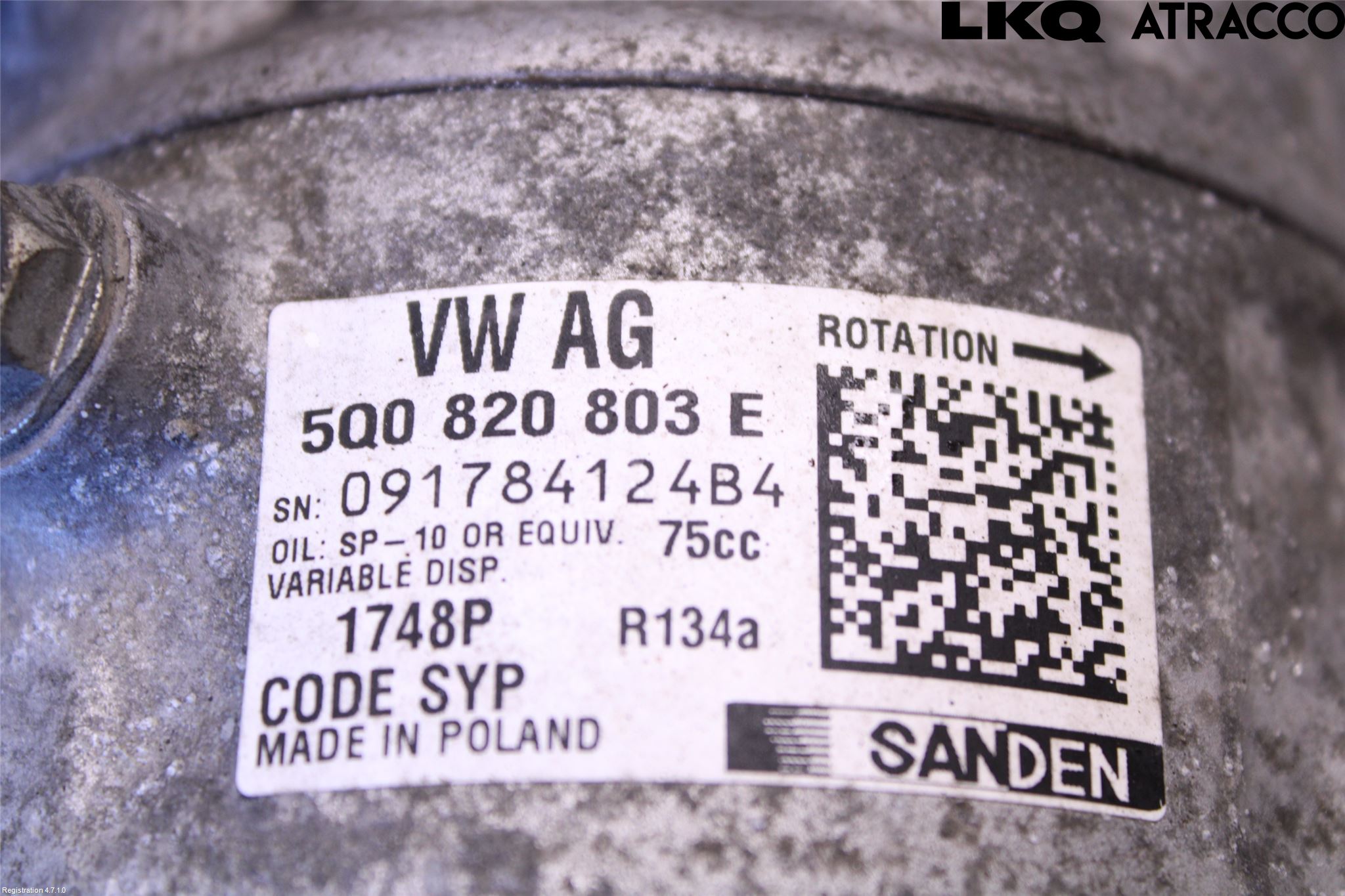 Skoda FABIA 15-21 Varme Ac Kompressor