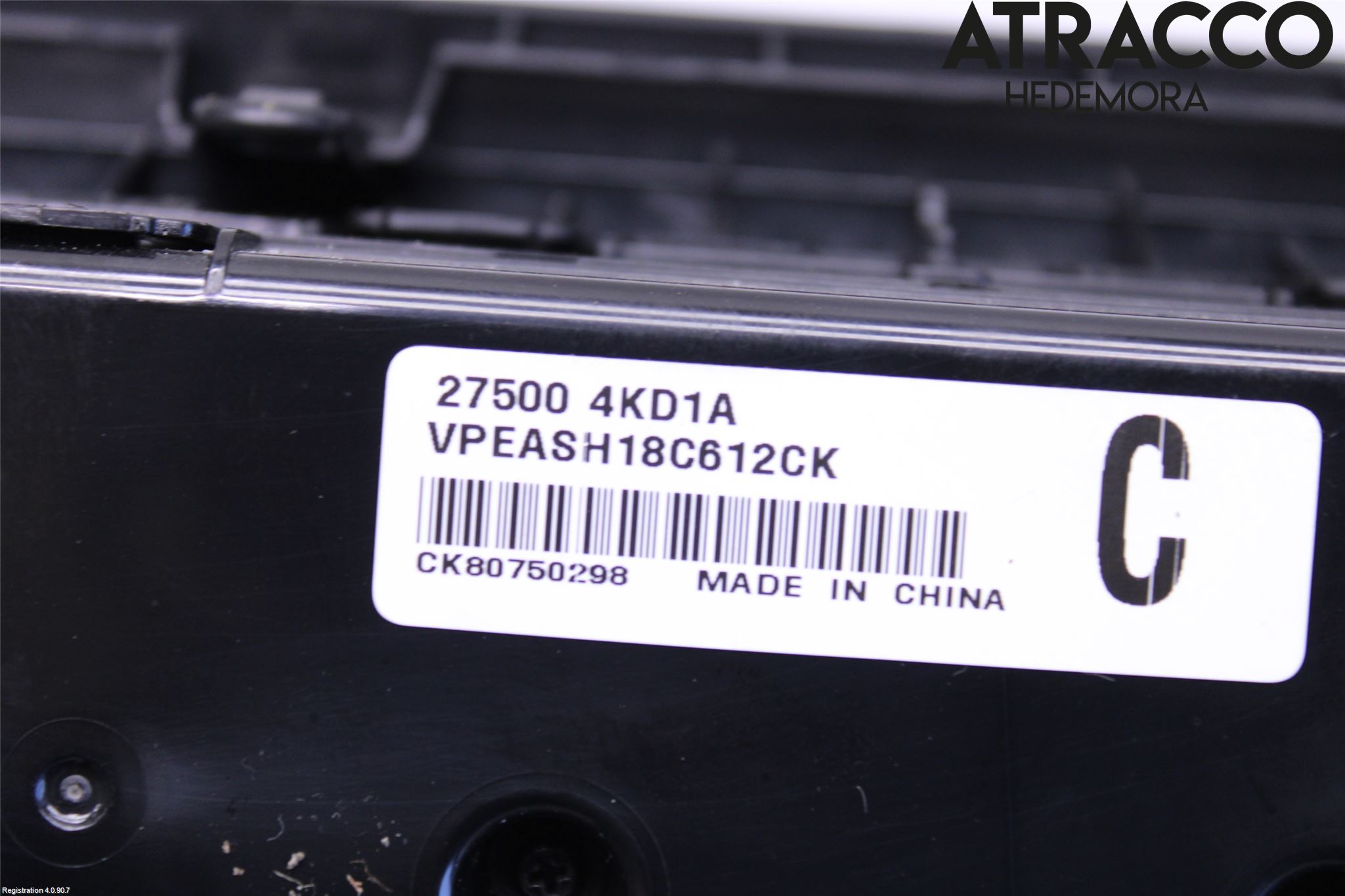 Nissan NAVARA, TREK-1 17-21 Varme Ac Betjening-Display