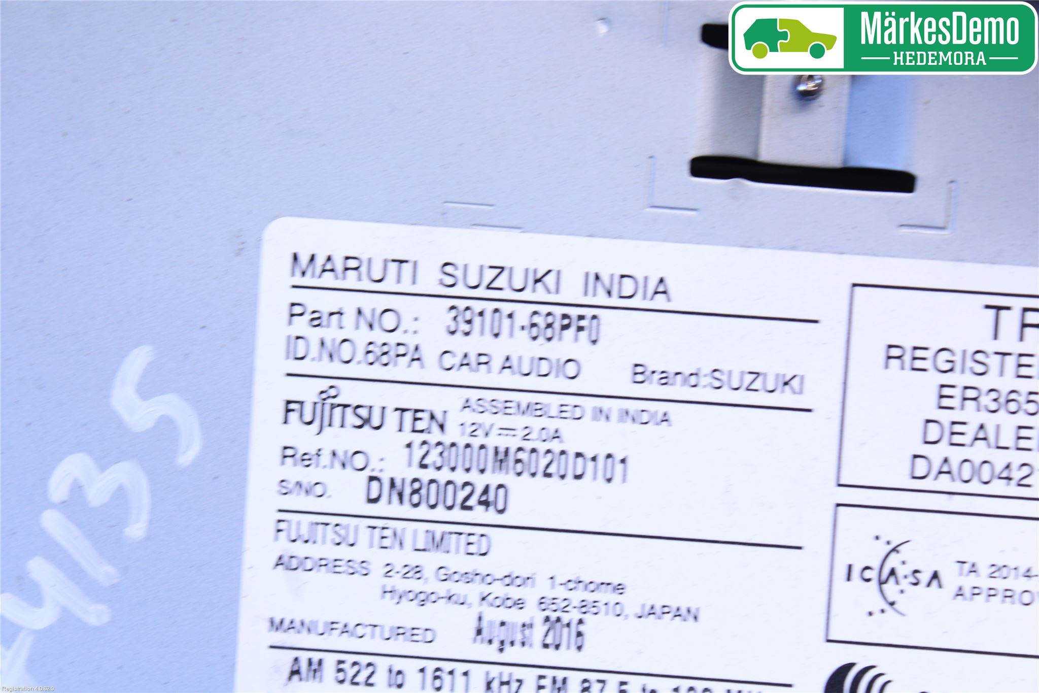 Suzuki BALENO 95-19 Stereo Radio Med Cd