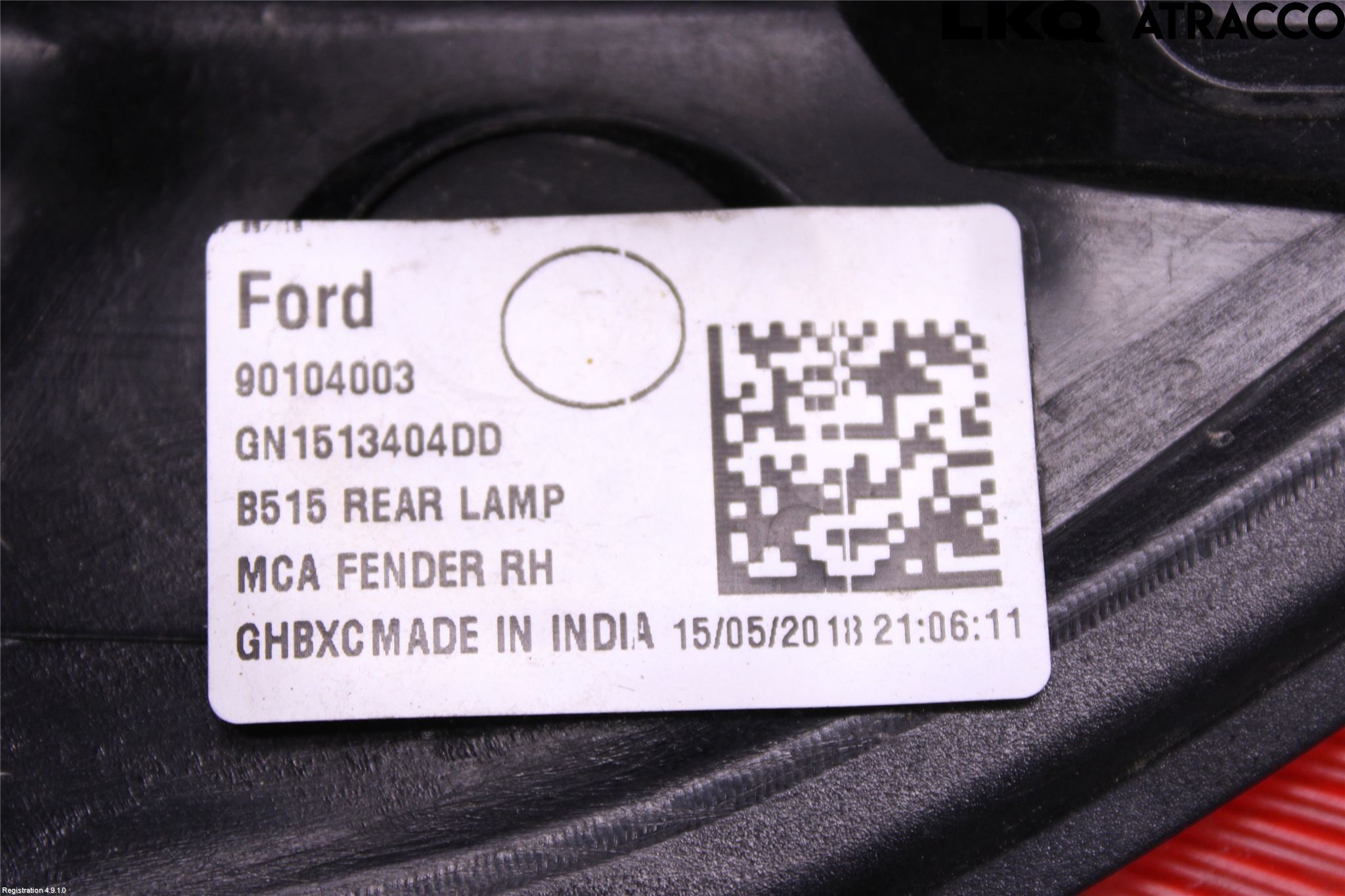 Ford ECOSPORT 17- Baklykt Høyre