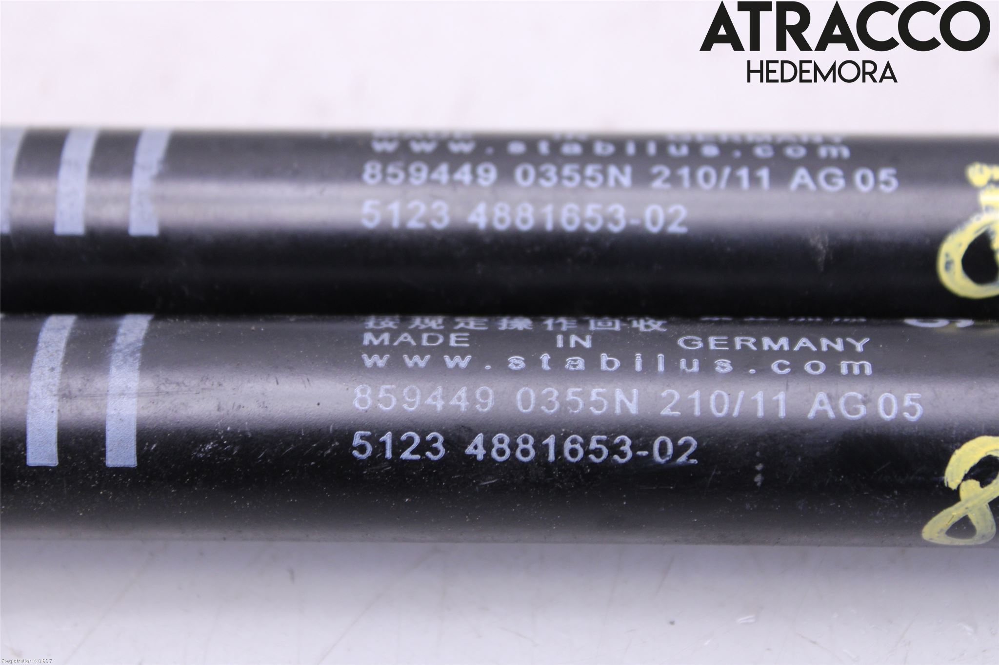 BMW 5 F10/F11/F18 09-17 Panser Demper-Gassfjær