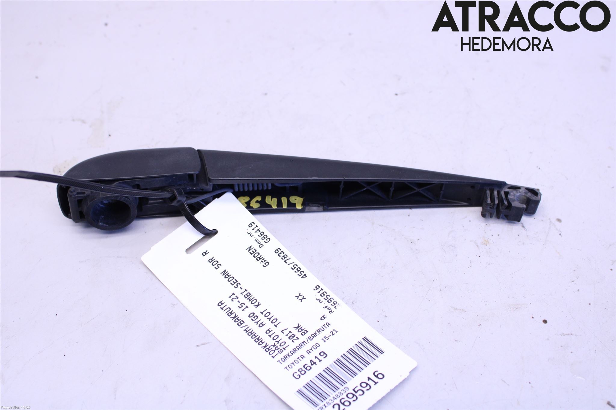 Toyota AYGO 15-21 Viskerarm Bakrute
