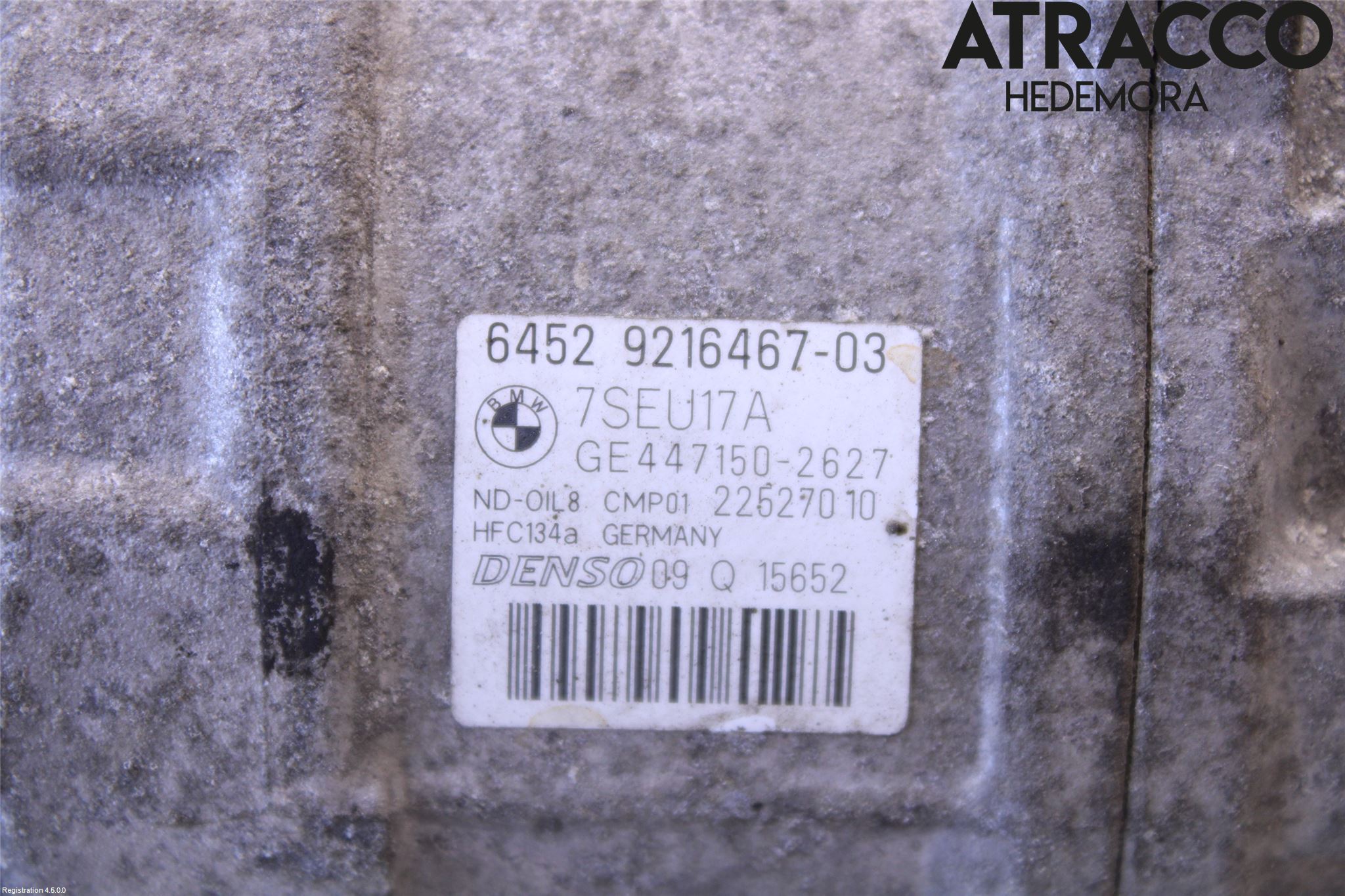 BMW X3 F25 10-17 Varme Ac Kompressor