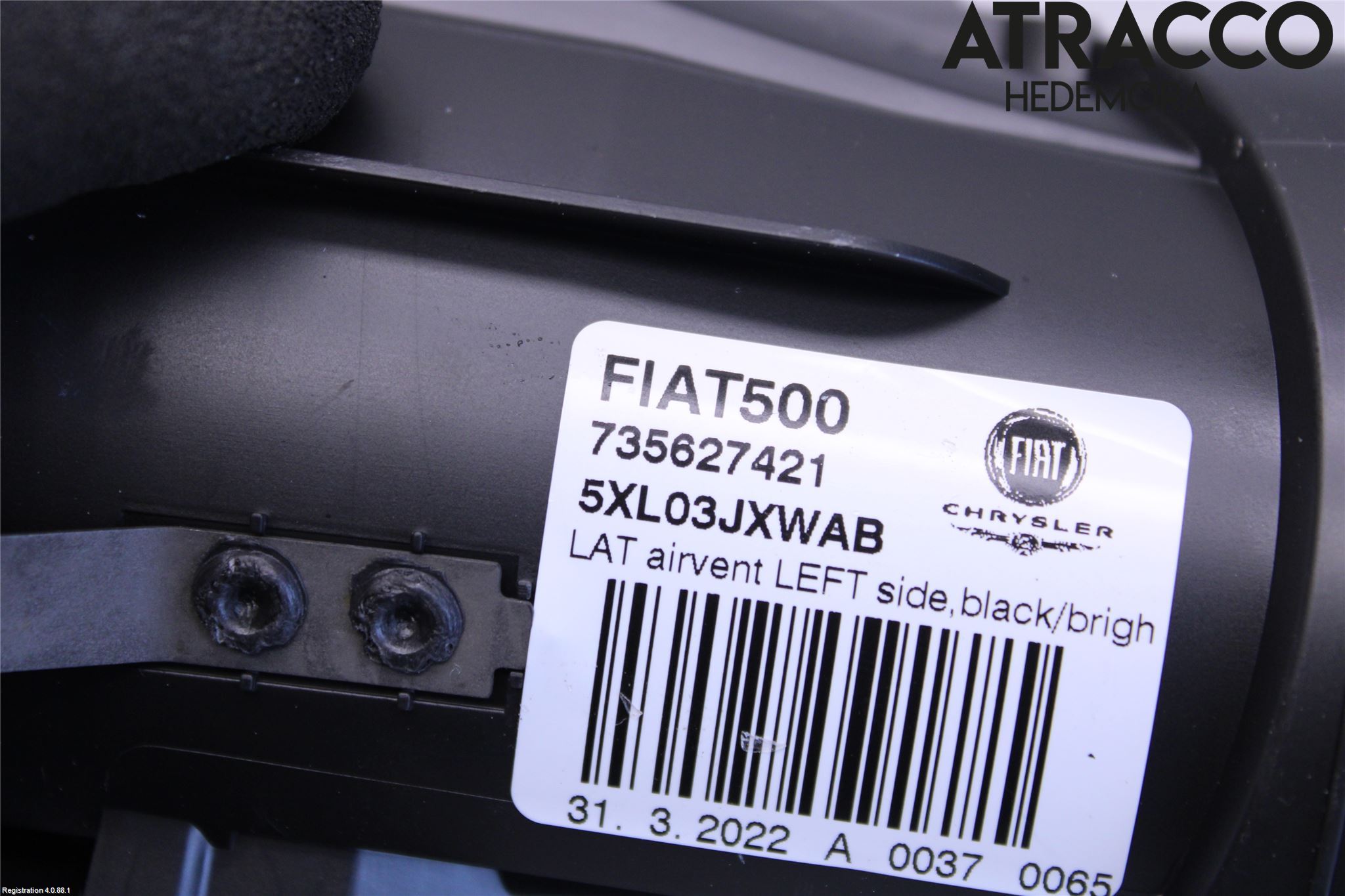 Fiat 500e 20- Dashbord Kanal - Dyse
