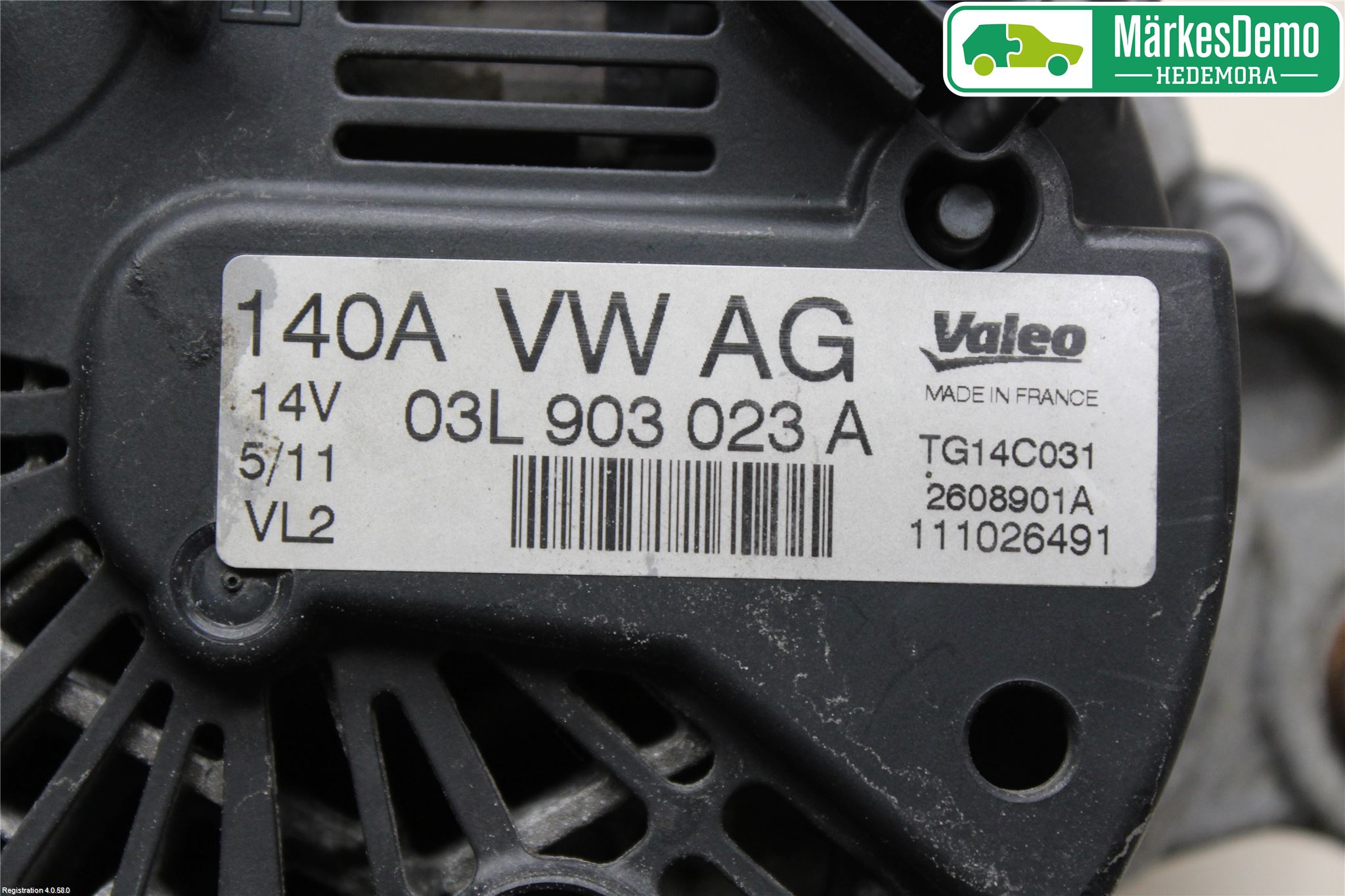 Volkswagen VW GOLF VI 09-13 Dynamo