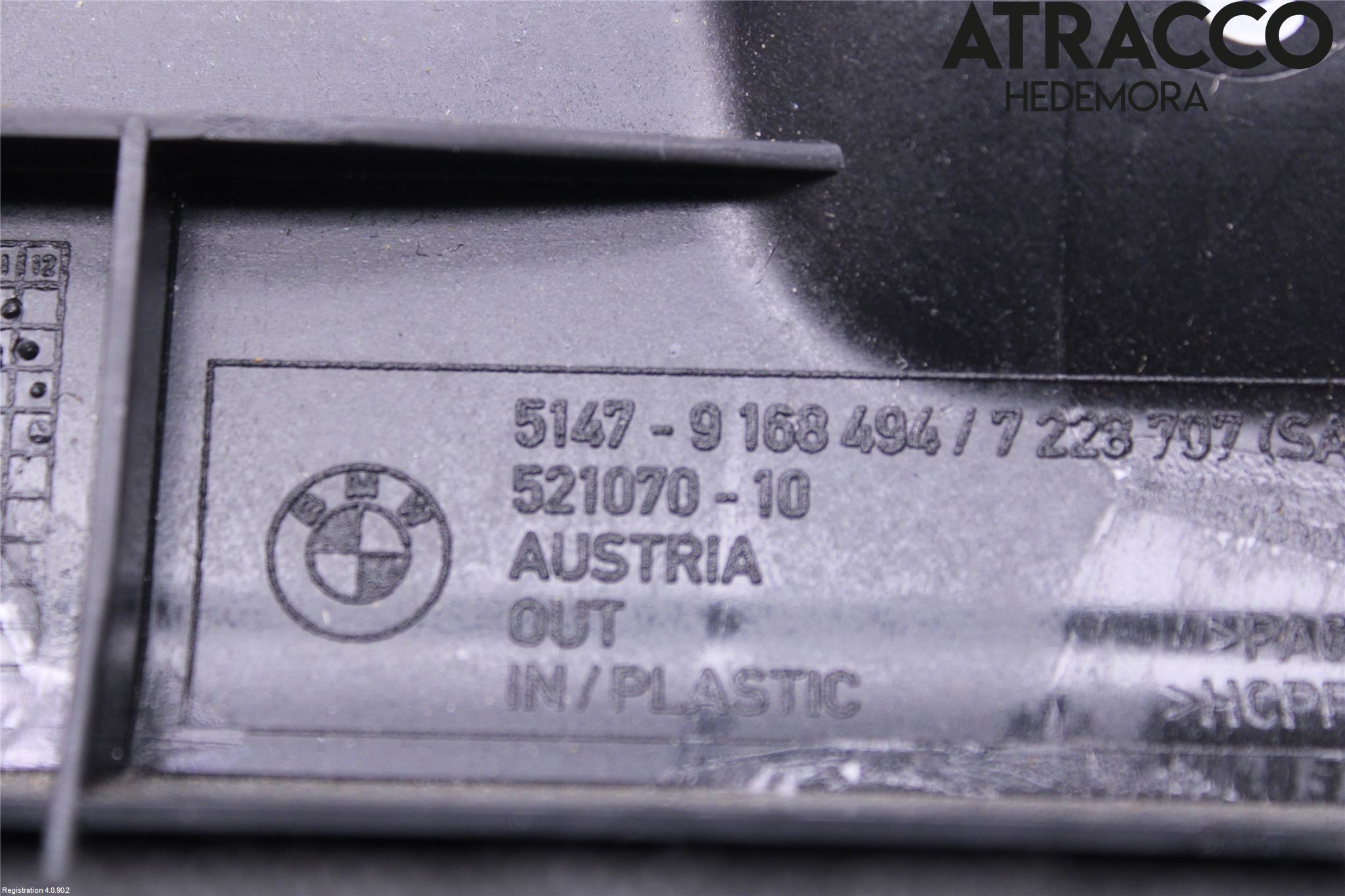 BMW 5 F10/F11/F18 09-17 Innr Bagasjeromkledsel
