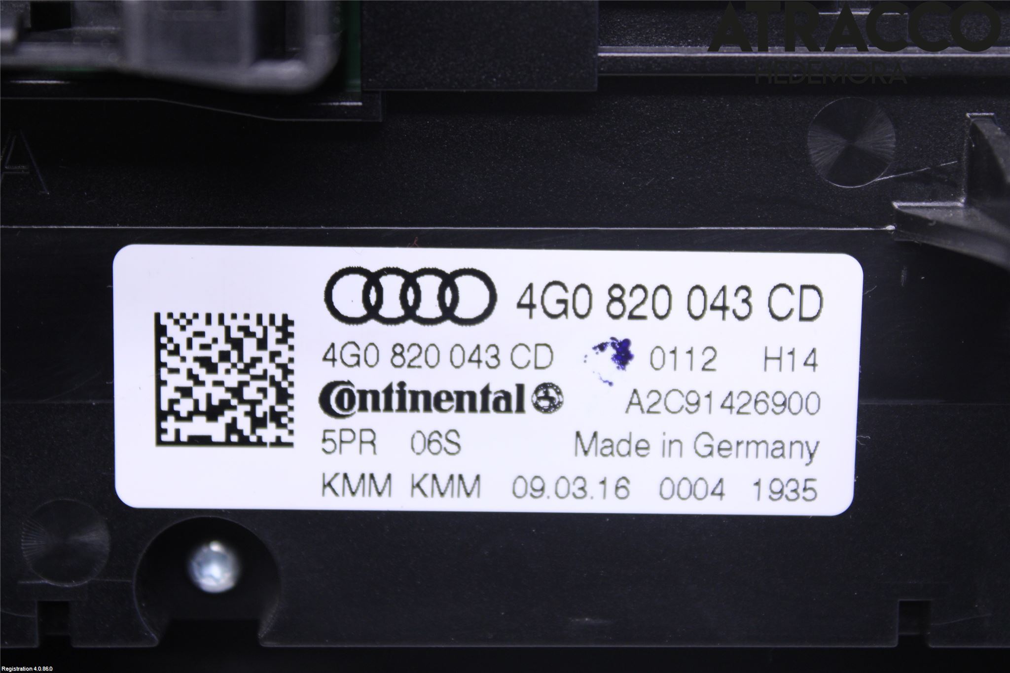 Audi A6 ALLROAD 12-18 Varme Ac Betjening-Display