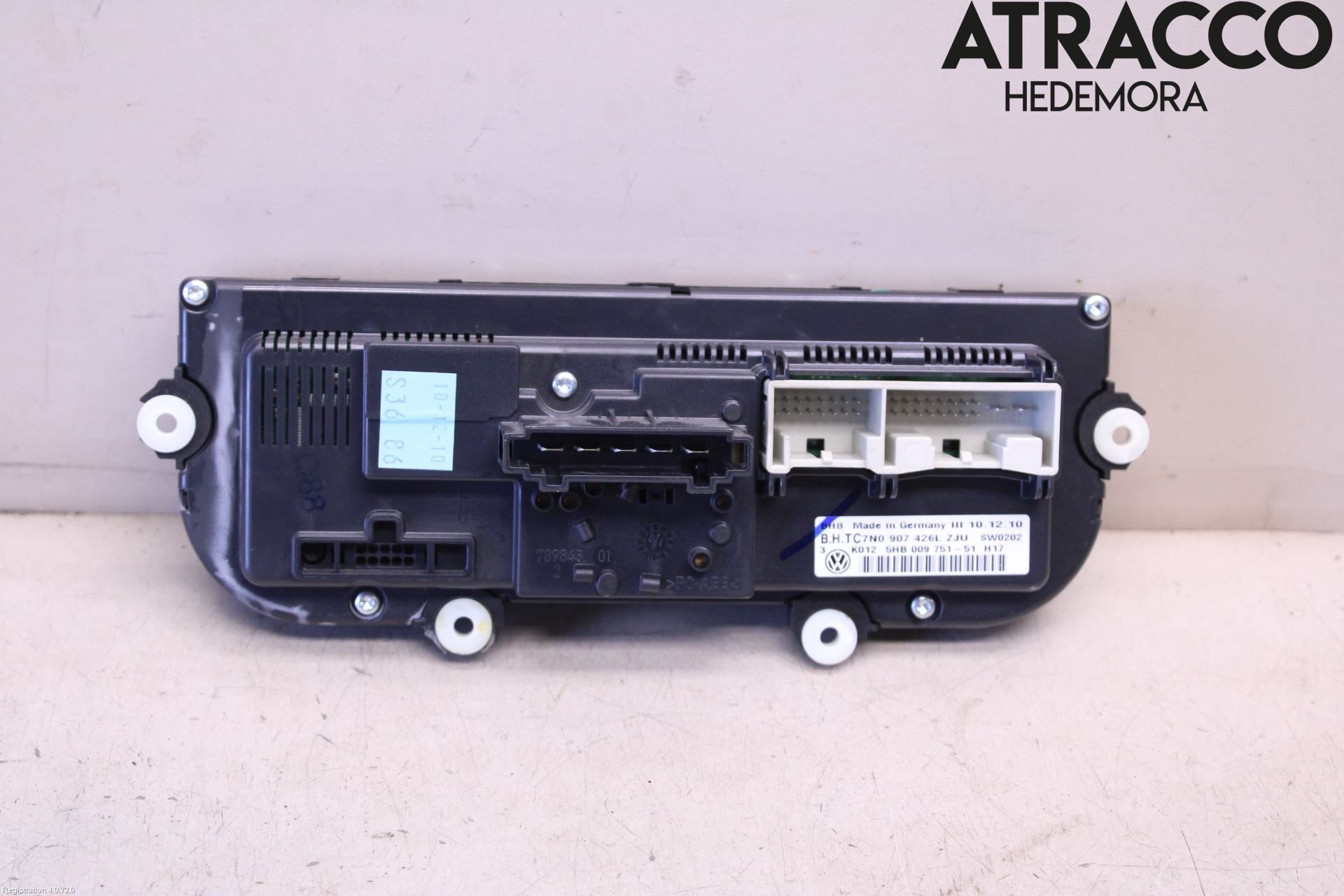 Volkswagen VW GOLF VI 09-13 Varme Ac Betjening-Display