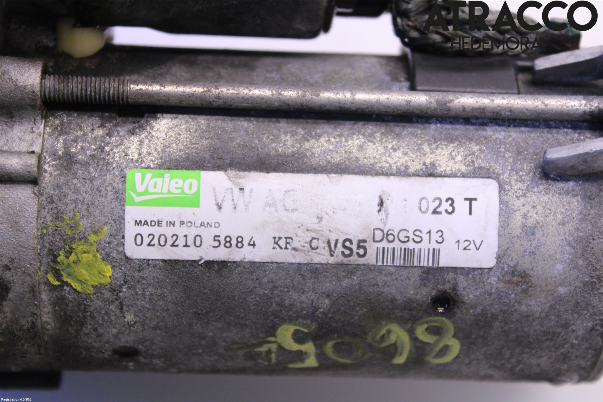 Volkswagen VW GOLF VI 09-13 Startmotor