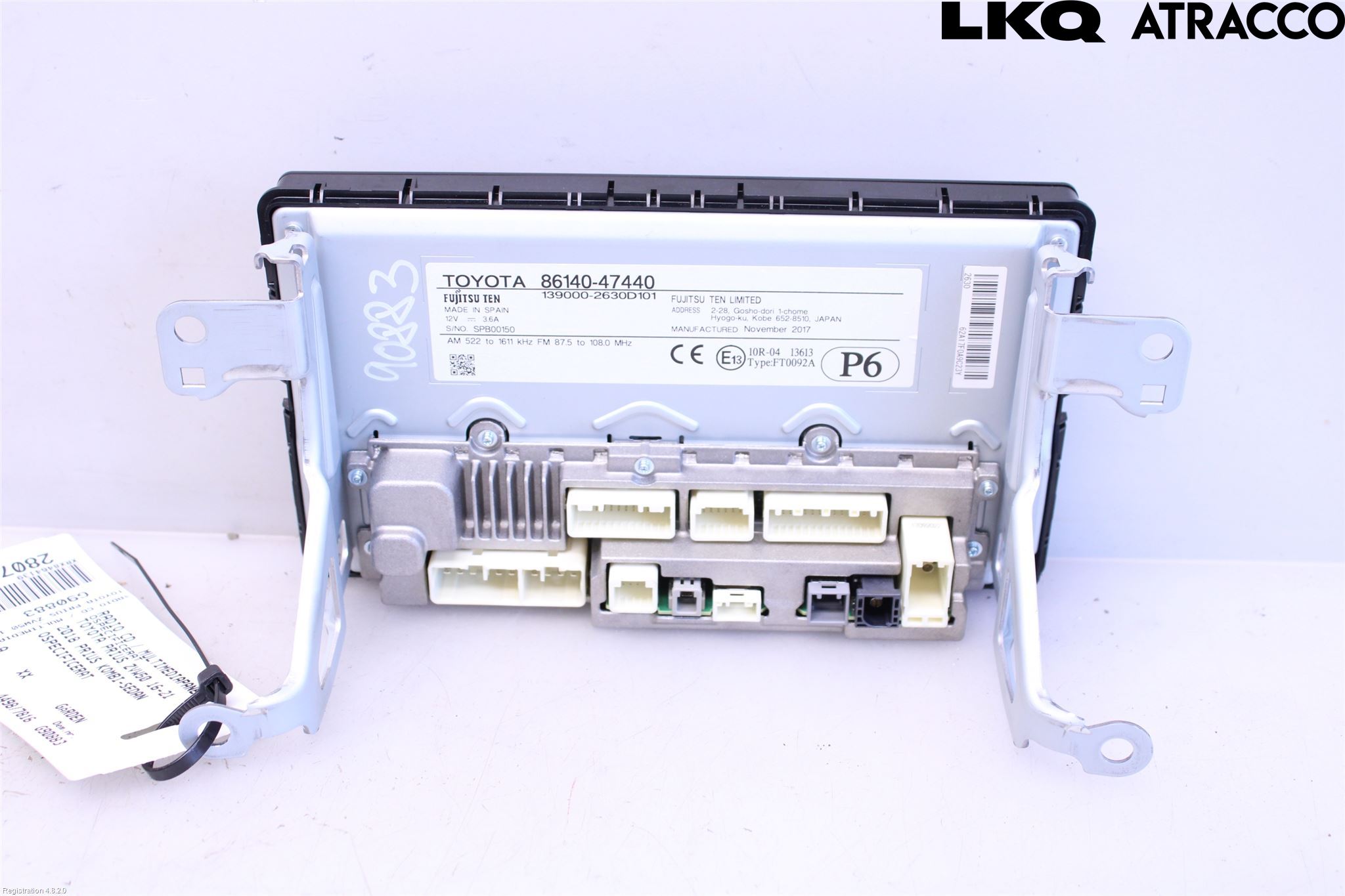 Toyota PRIUS (ZVW50) 16-21 Stereo Radio Med Cd