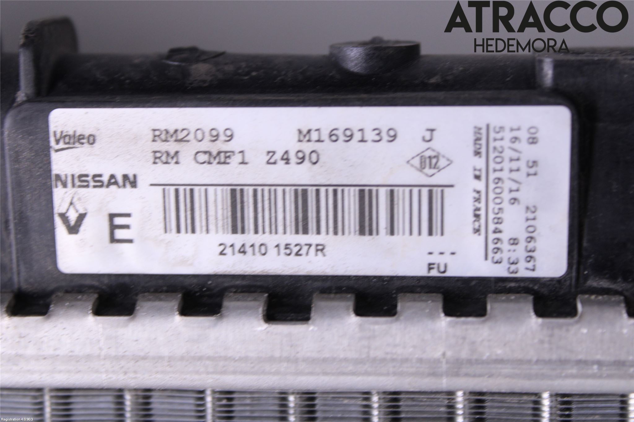Nissan QASHQAI 14-17 Radiator Manuell