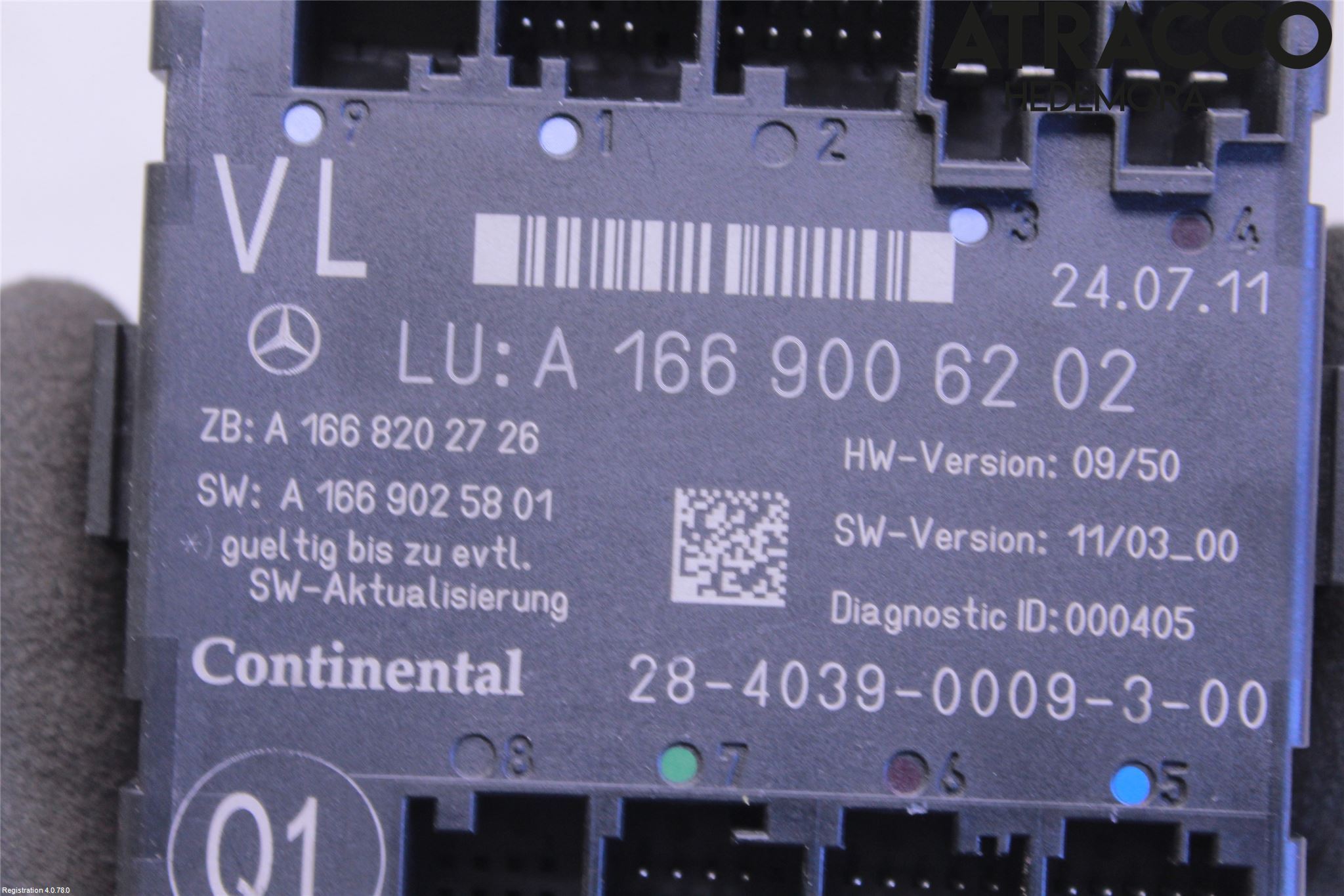 Mercedes-Benz MB GL/GLS-KLASS (X166) 12-19 Styreenhet Dør