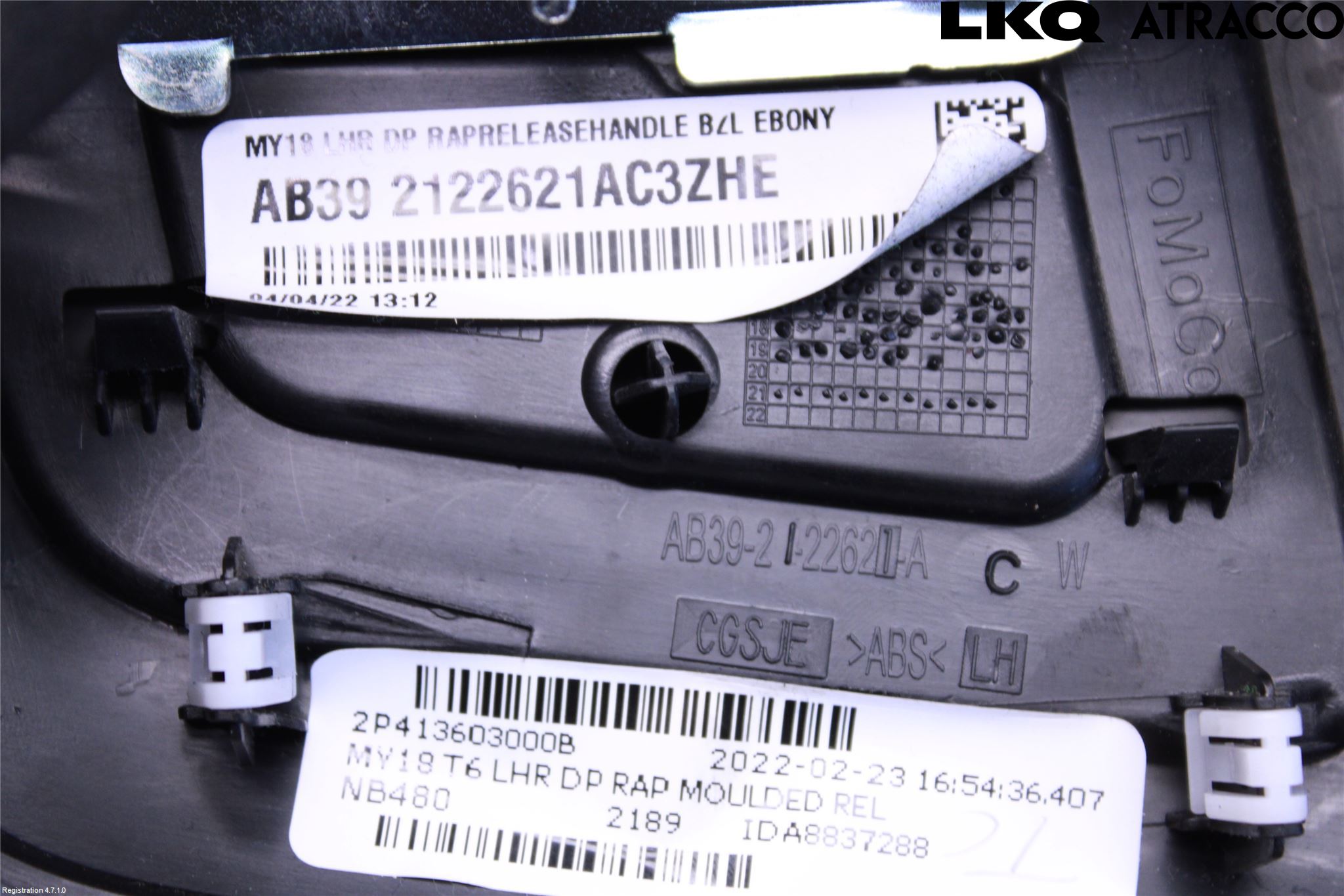 Ford RANGER EU 12-23 Bakluke Handtak Indre