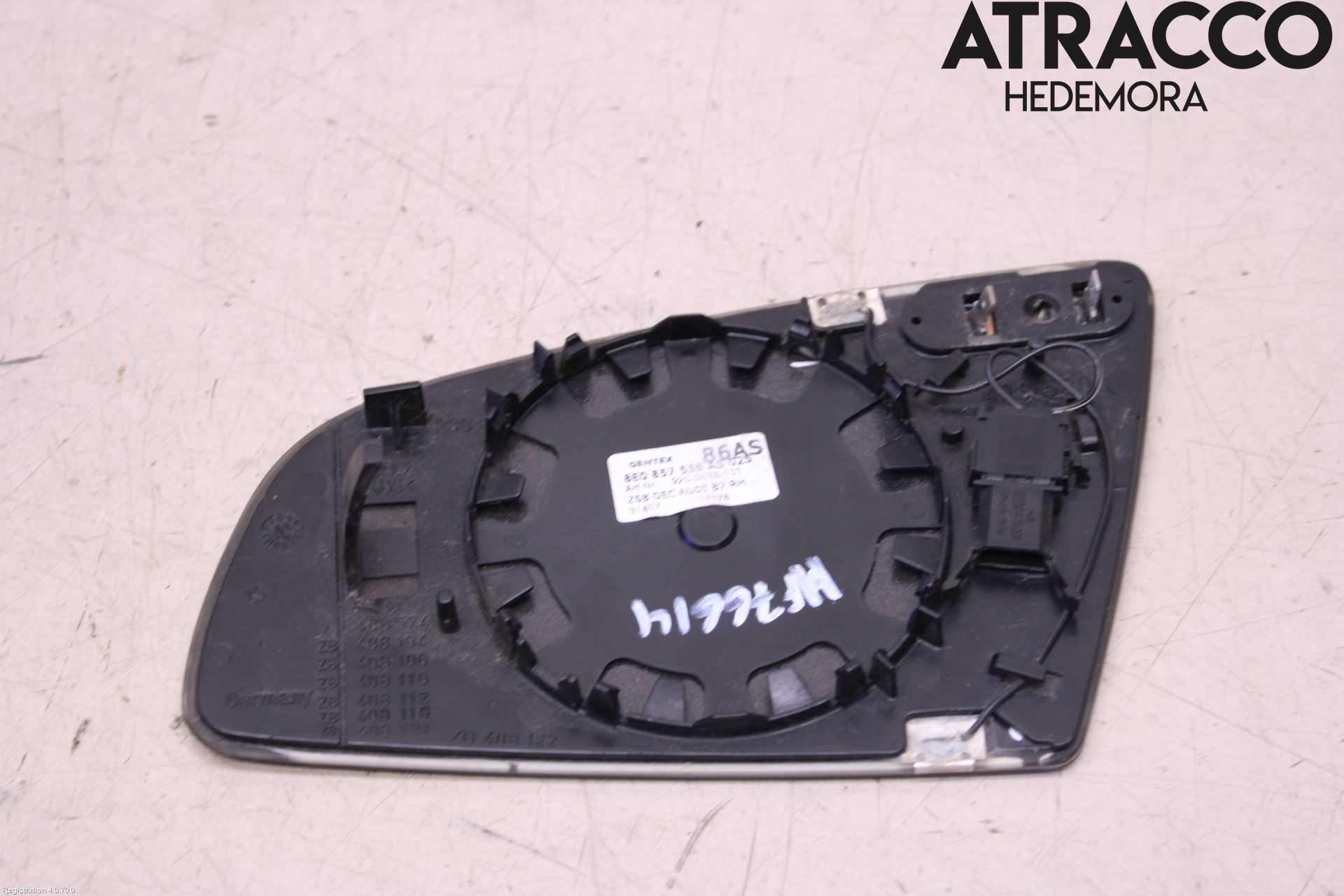 Audi A4/S4 05-07 Speil Glass H