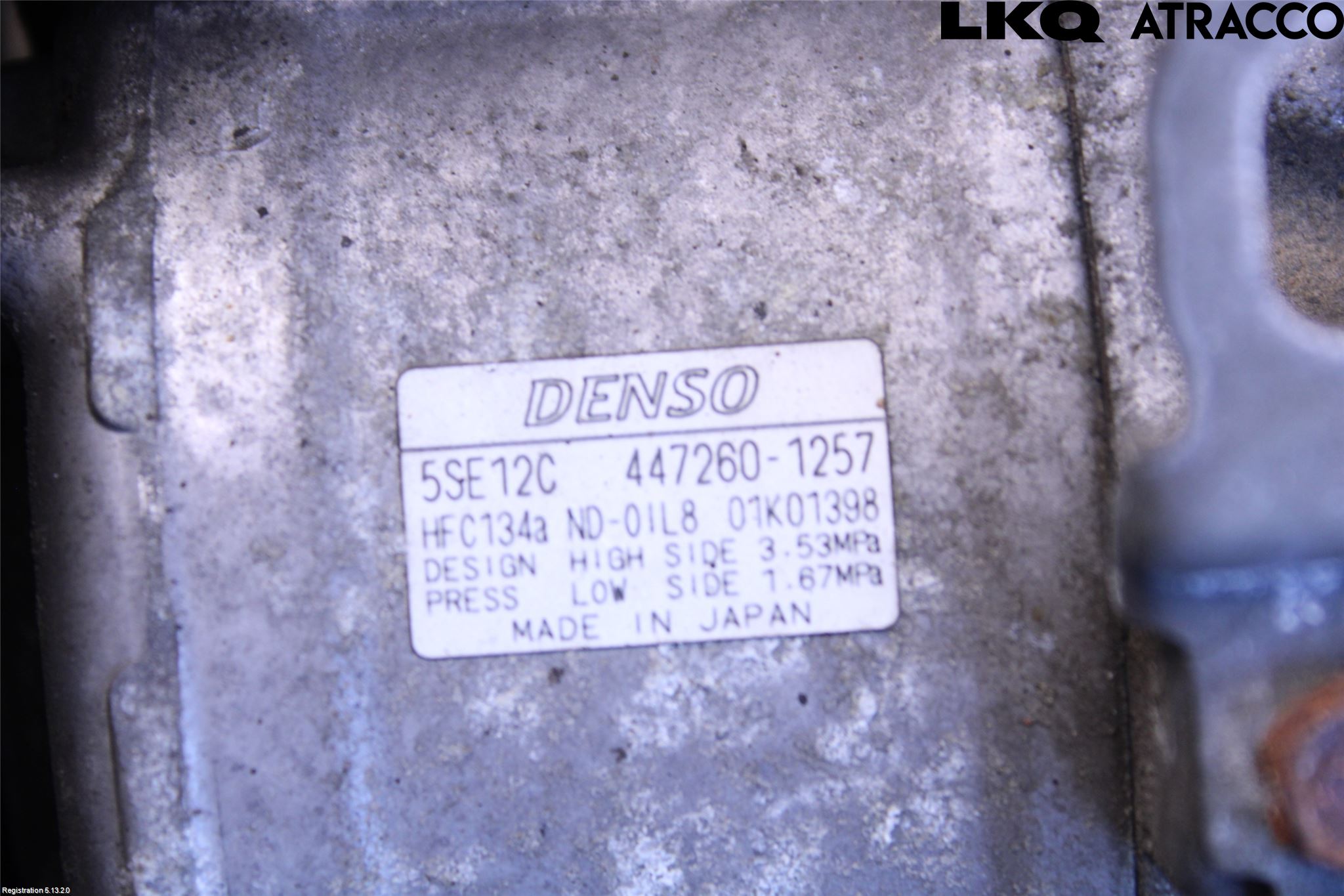 Toyota RAV 4 06-12 Varme Ac Kompressor
