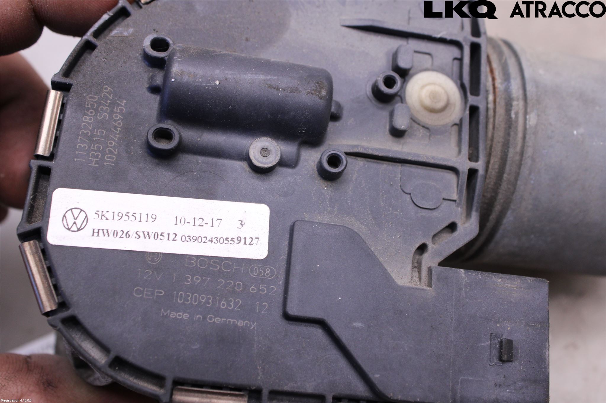 Volkswagen VW GOLF VI 09-13 Viskermotor Frontrute