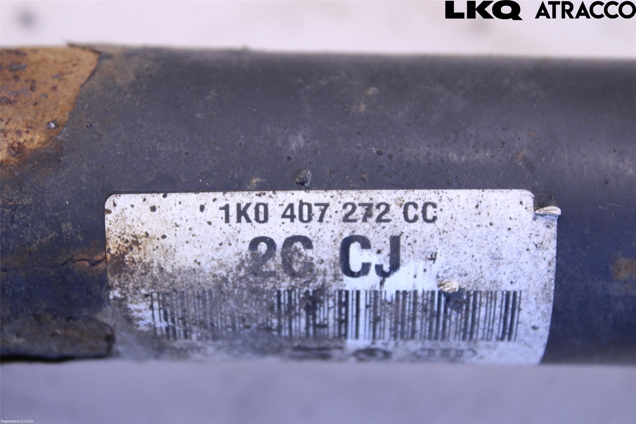 Volkswagen VW GOLF VI 09-13 Drivaksel Foran Kompl Høyre
