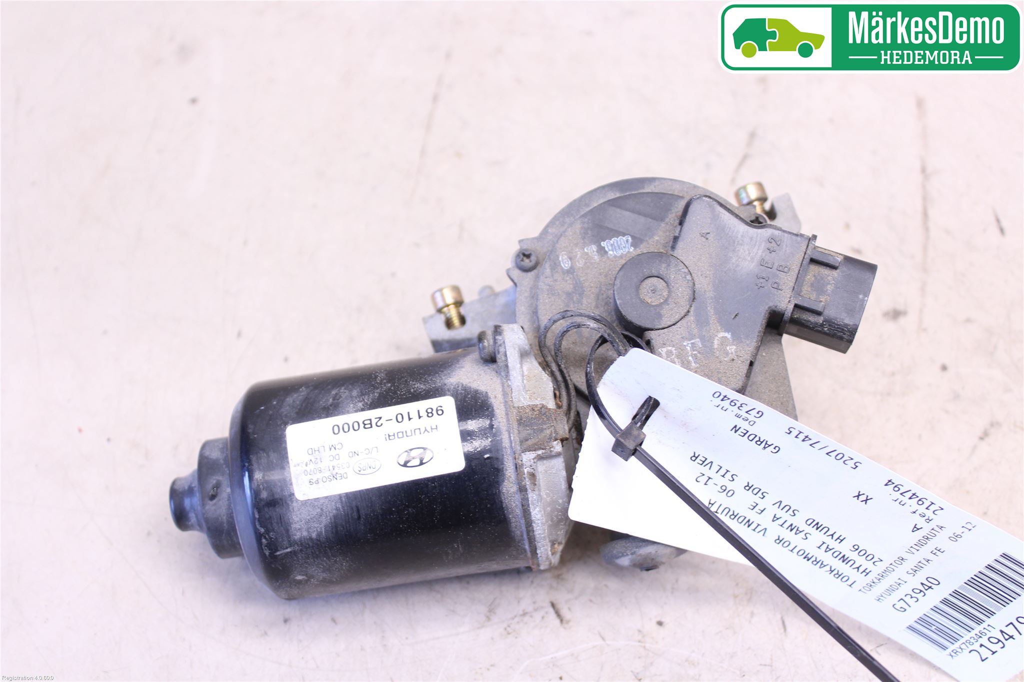 Hyundai SANTA FE  06-12 Viskermotor Frontrute