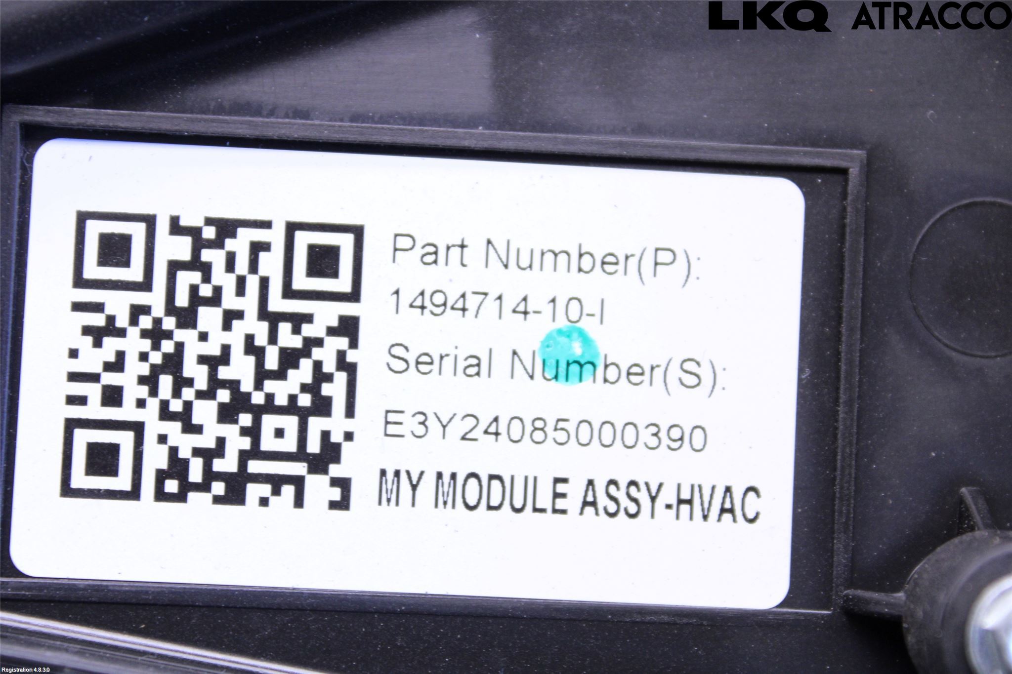 Tesla MODEL Y 21- Varmeapparat Register Komplett