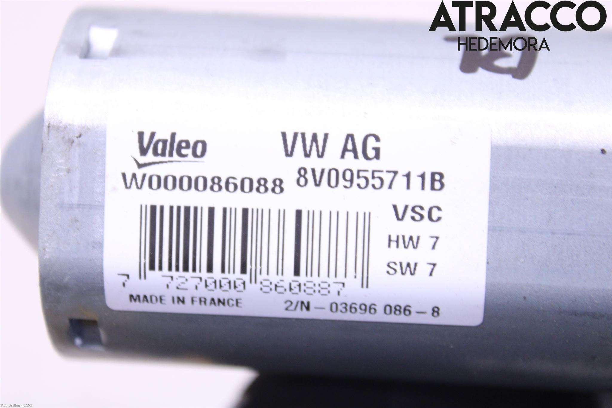 Audi A3/S3 8V 13-20 Viskermotor Bakluke