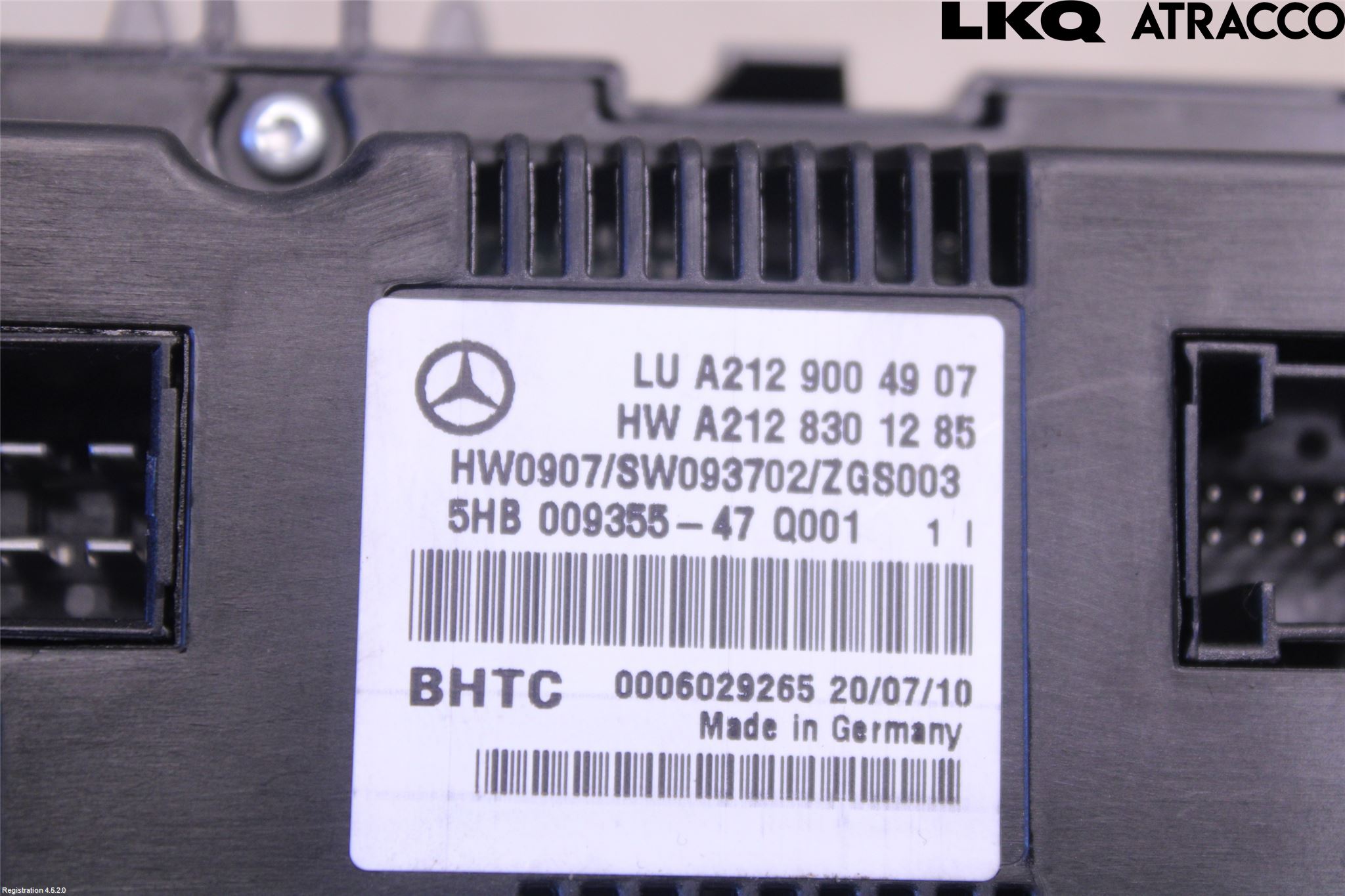 Mercedes-Benz MB E-KLASS (W212) 09-16 Varme Ac Betjening-Display