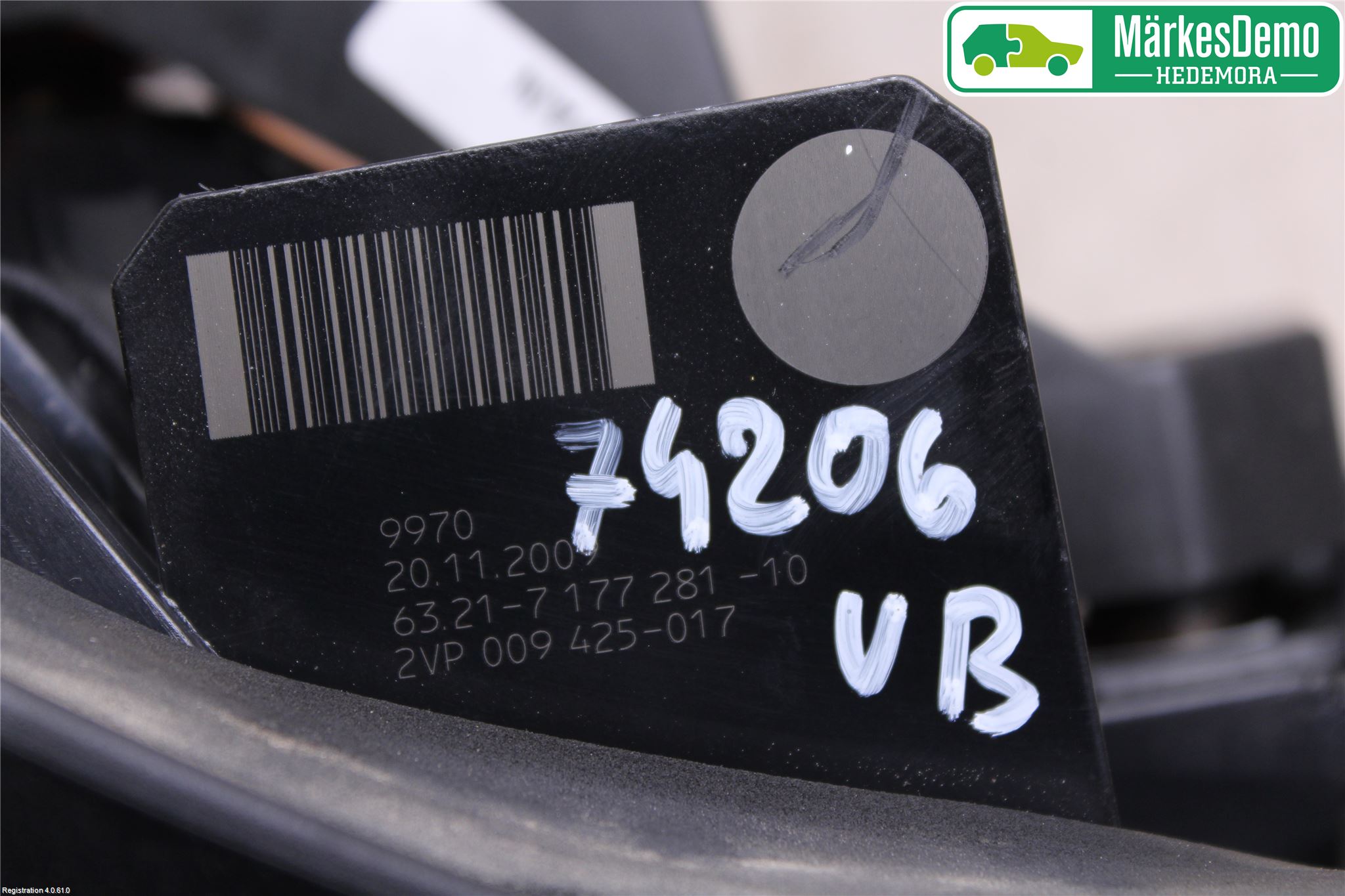 BMW 5 E60/61 Sed/Tou 02-10 Baklykt Venstre