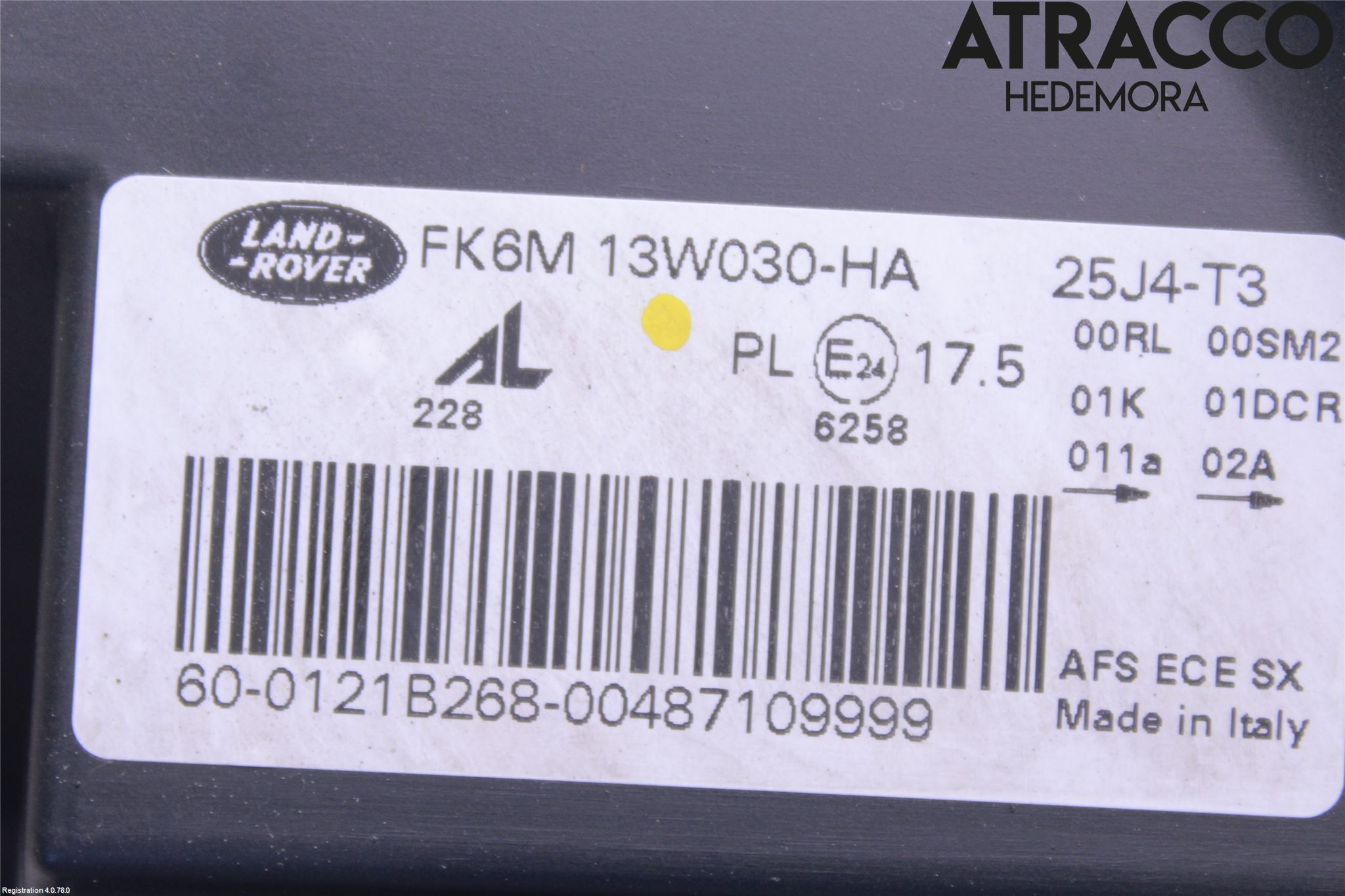 Landrover RANGE ROVER SPORT (L494) 14-22 Frontlykt Venstre
