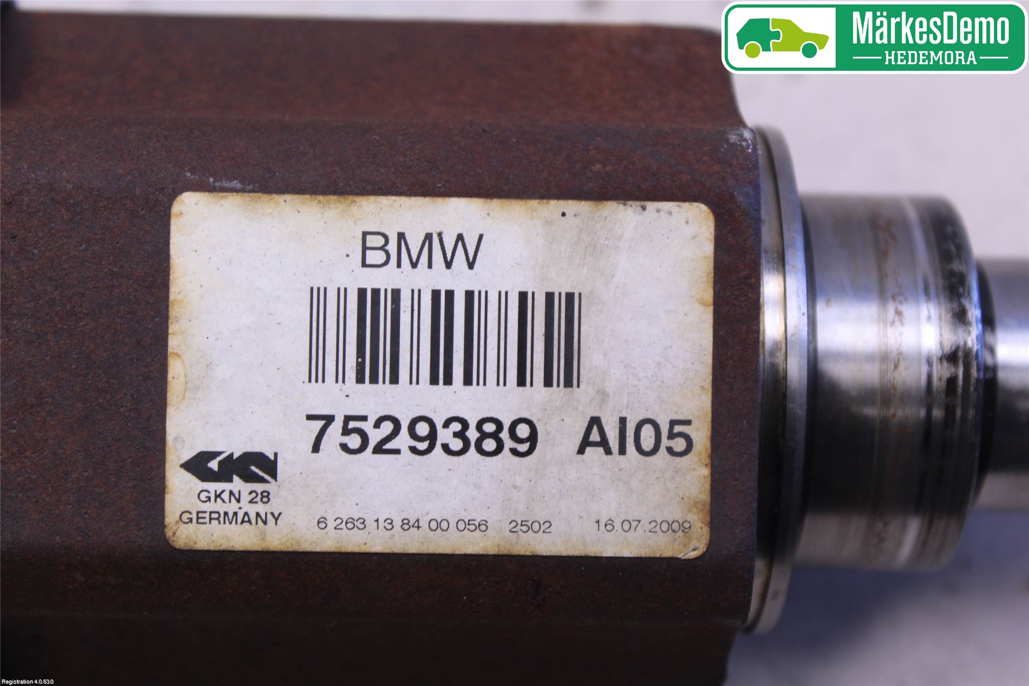 BMW 3 E90/91 SED/TOU 05-12 Drivaksel Foran Kompl Venstre