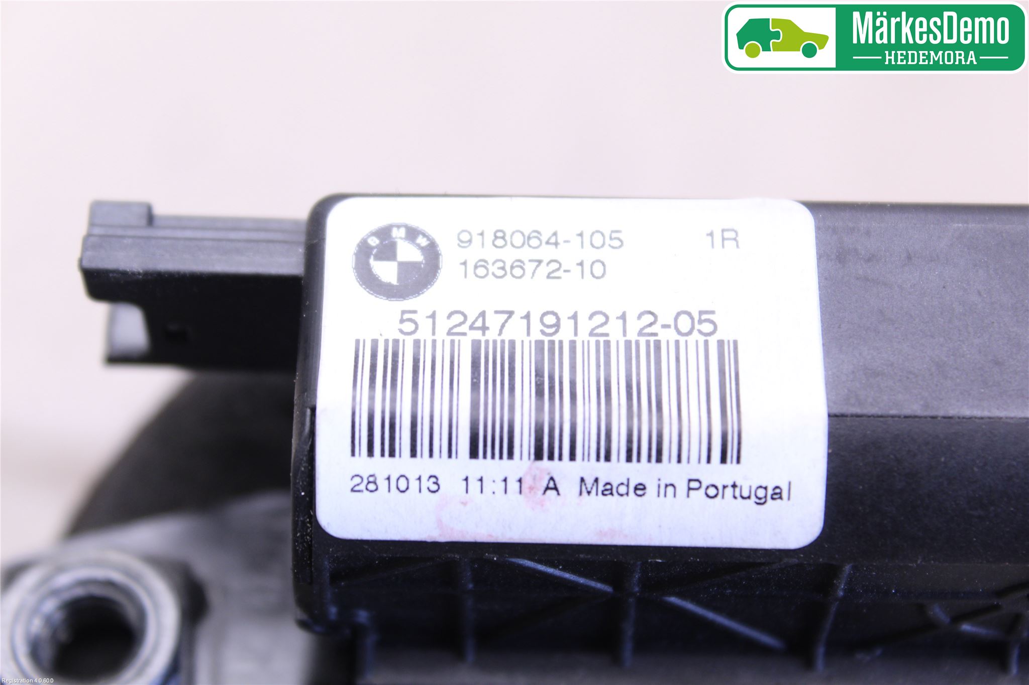 BMW 3 F30/F31/F80 12-19 Bakluke-Lokk Låsekasse